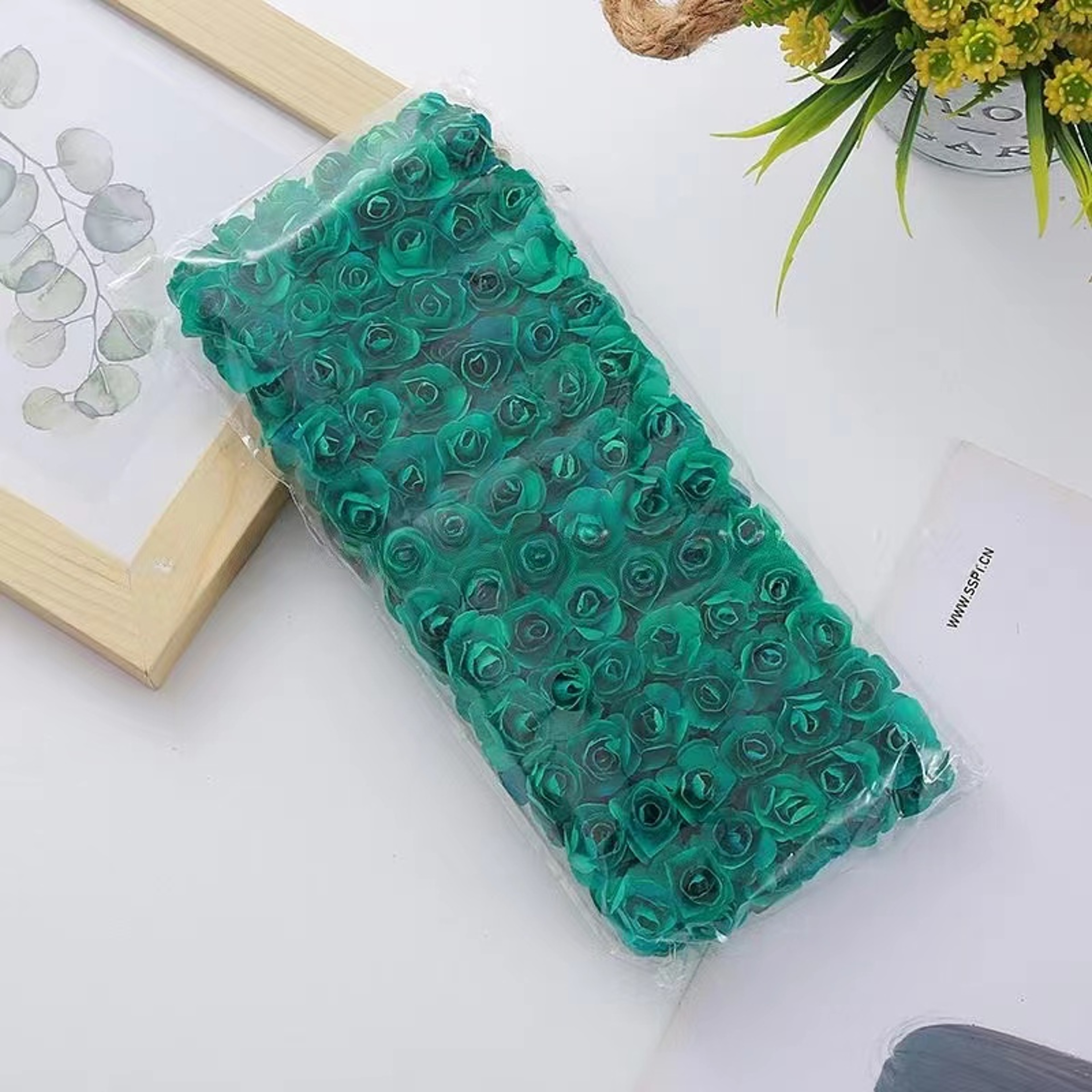Artificial Mini Paper Rose Bouquet for Wedding Scrapbooking Party Decoration Cheap Artificial Rose Flowers – view 33