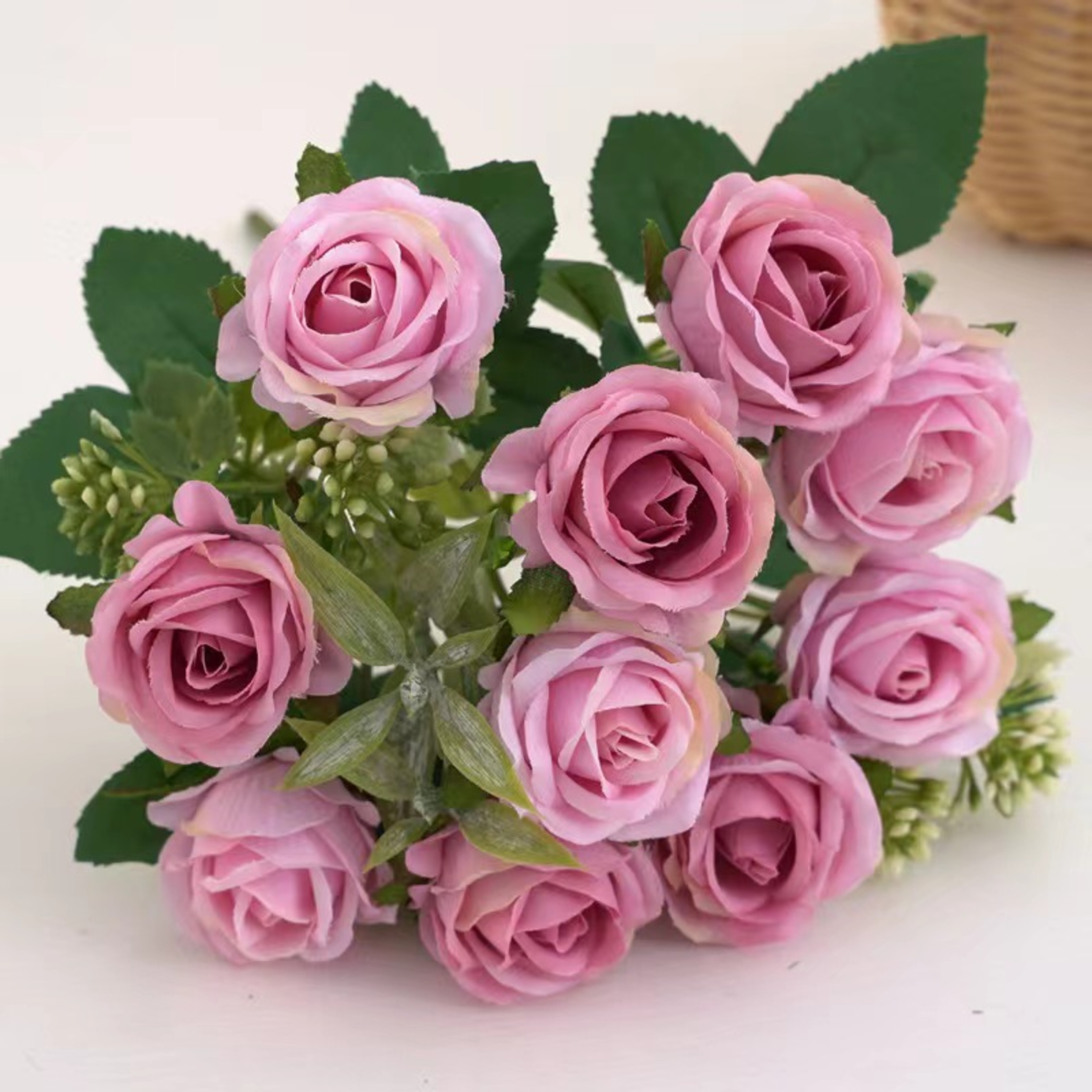 Rose Bouquet, Western Rose, Artificial Flowers, Wedding Decoration, Peonies, Fake Flowers, Soft Floral Arrangement – view 7