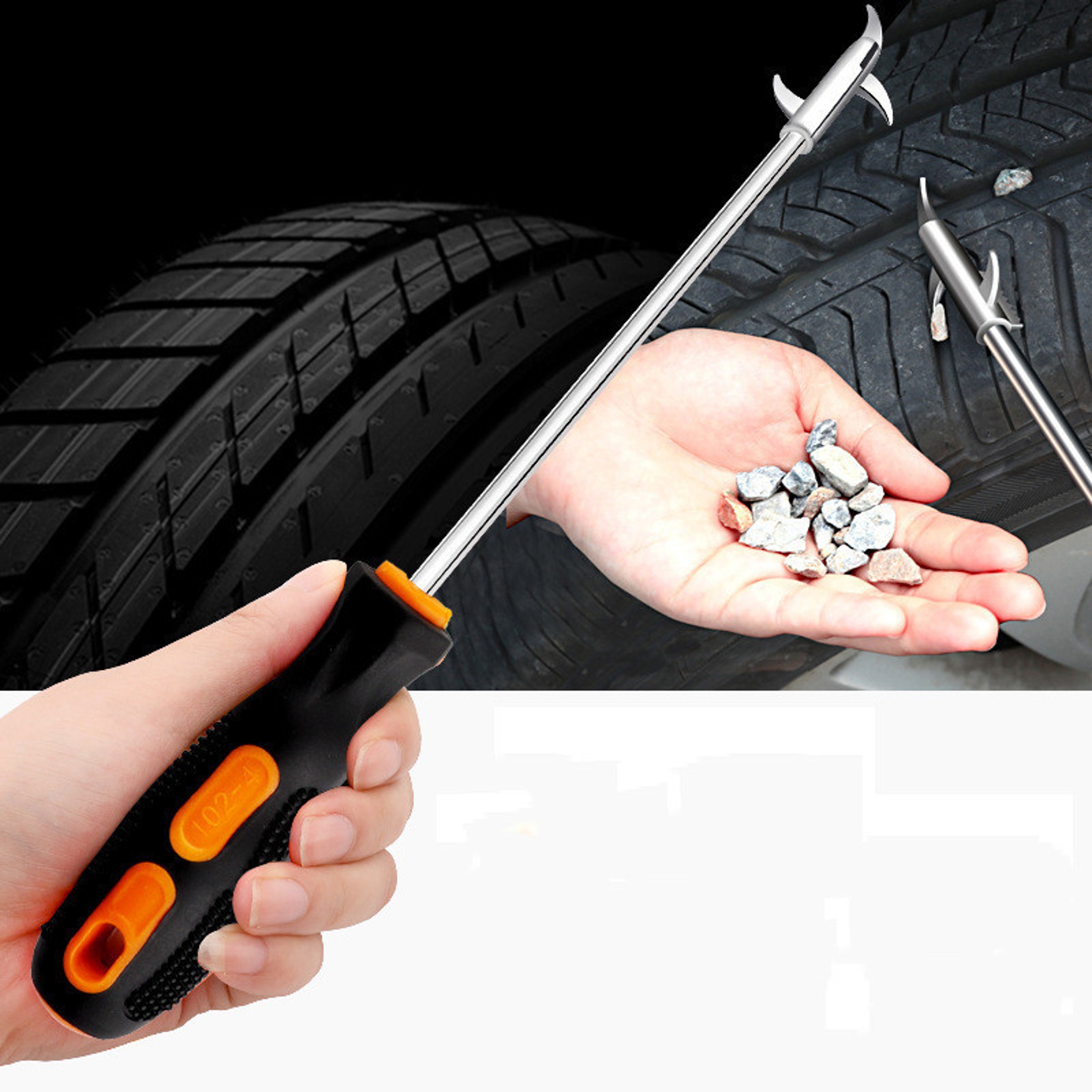 Car Tire Cleaning Hook Stone Tire Gap Buckle Tire Pick Stone Tools Car Tire Buckle Cleaning Tire Re 6