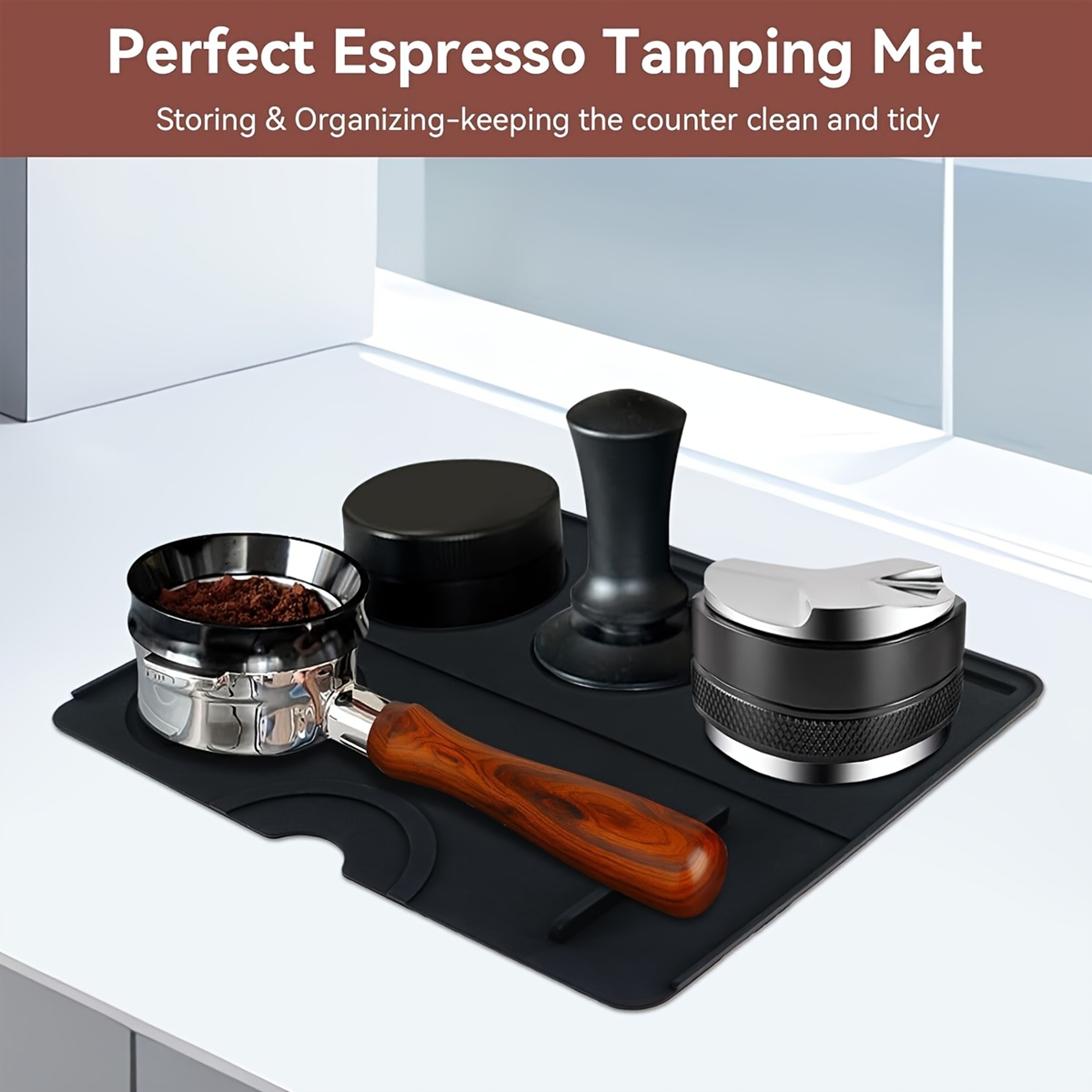 Coffee Tamping Mat Silicone Non Slip Holder Pad Coffee Accessory Tamp Station For Home And Cafe 1