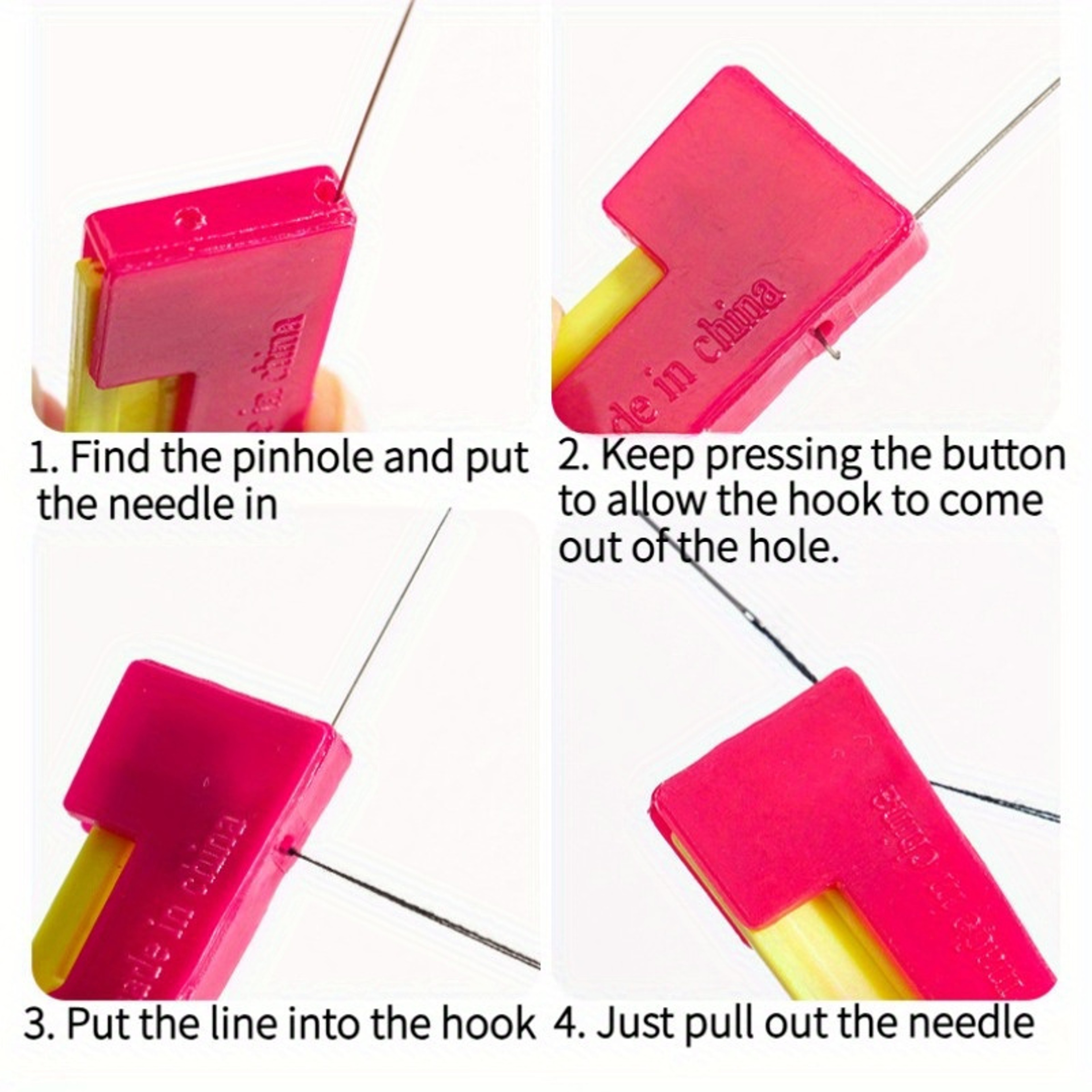 Automatic Threader Tool One Touch Needle Assist Quick Threading For Seniors Visually Low Vision Ide 3
