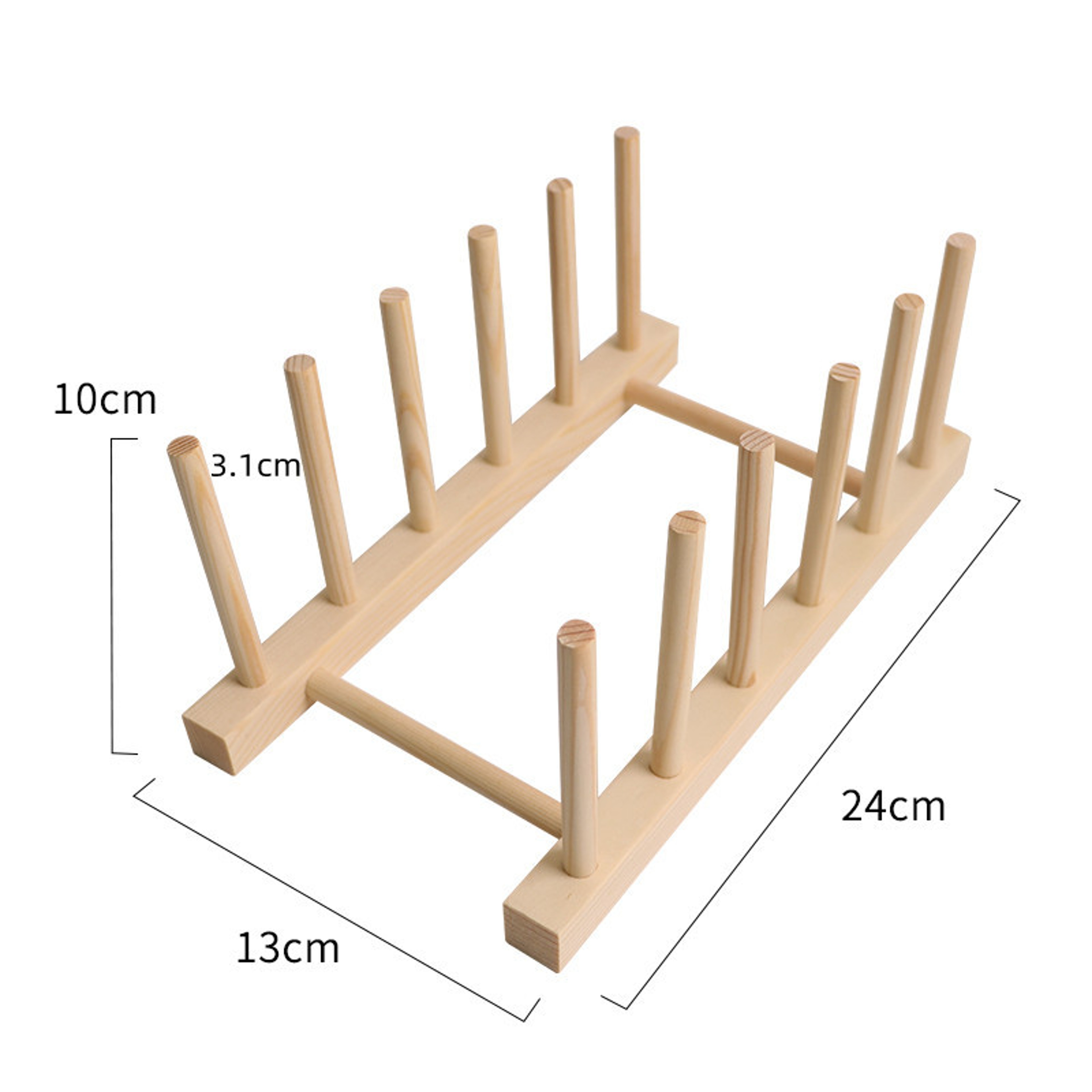 Wooden Kitchen Organizer Pot Lid Holder Plate Storage Rack And Multifunction Shelf For Cups Cutting 7