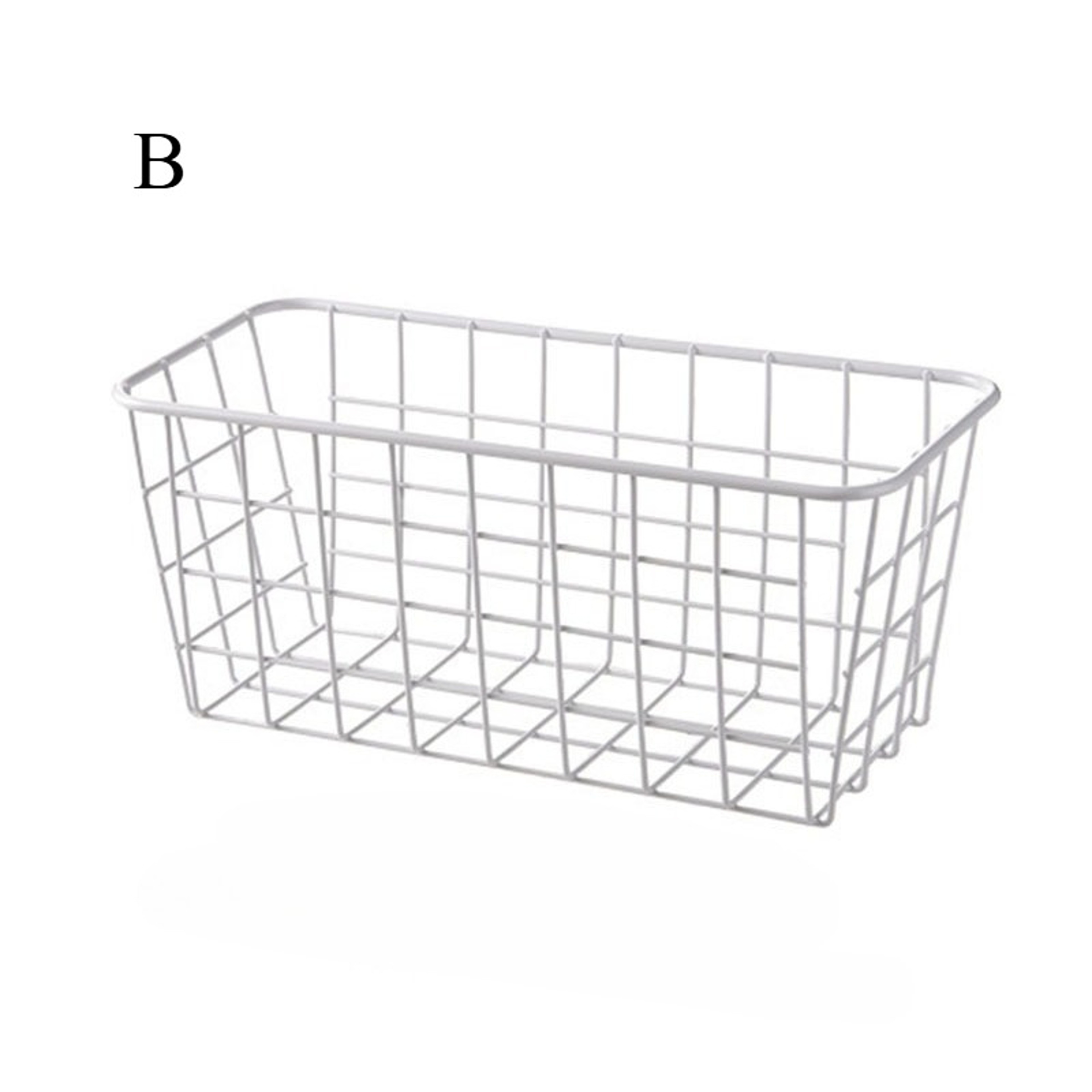 Punchfree Kitchen Cabinet Door Storage Box Iron Rack Wallmounted Plastic Wrap Rack For Refrigerator 8