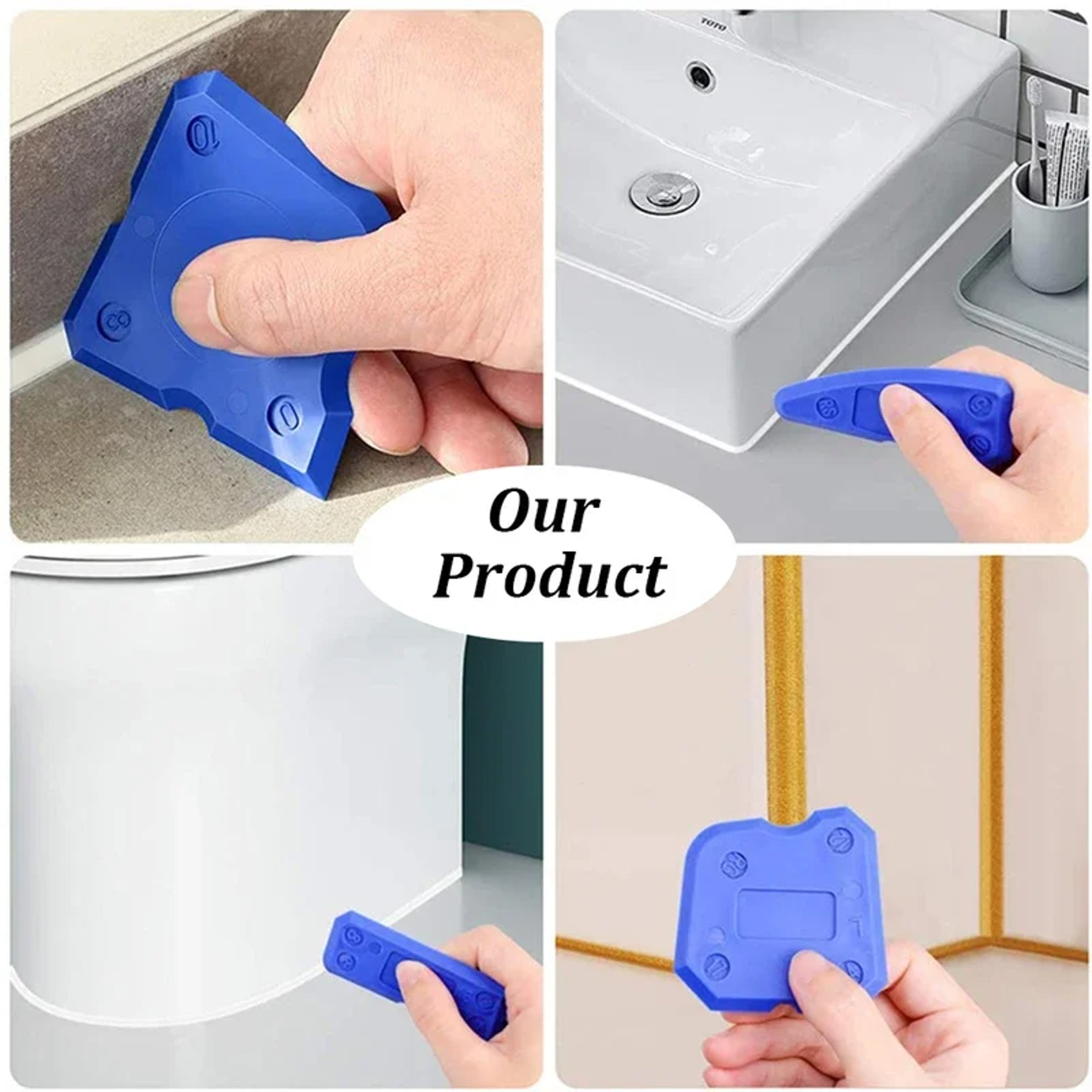 Caulking Tool Kit Professional Sealant Spreading Tool Ideal For Tiles Floors Easy Cleanup 3