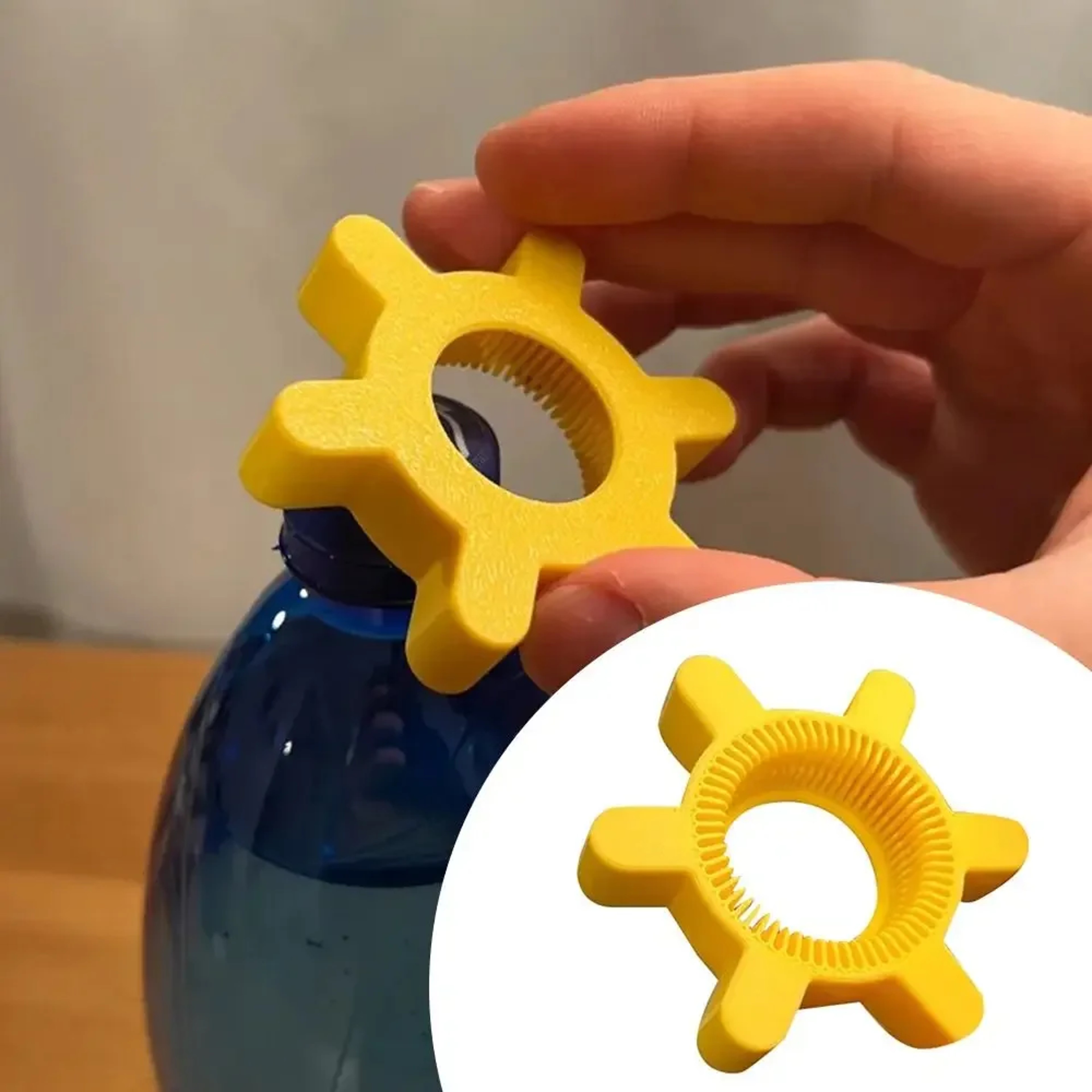 Multifunction Bottle Cap Opener Yellow Plastic Rotary Bottle Opener Portable Kitchen Tool Bar Suppl 0