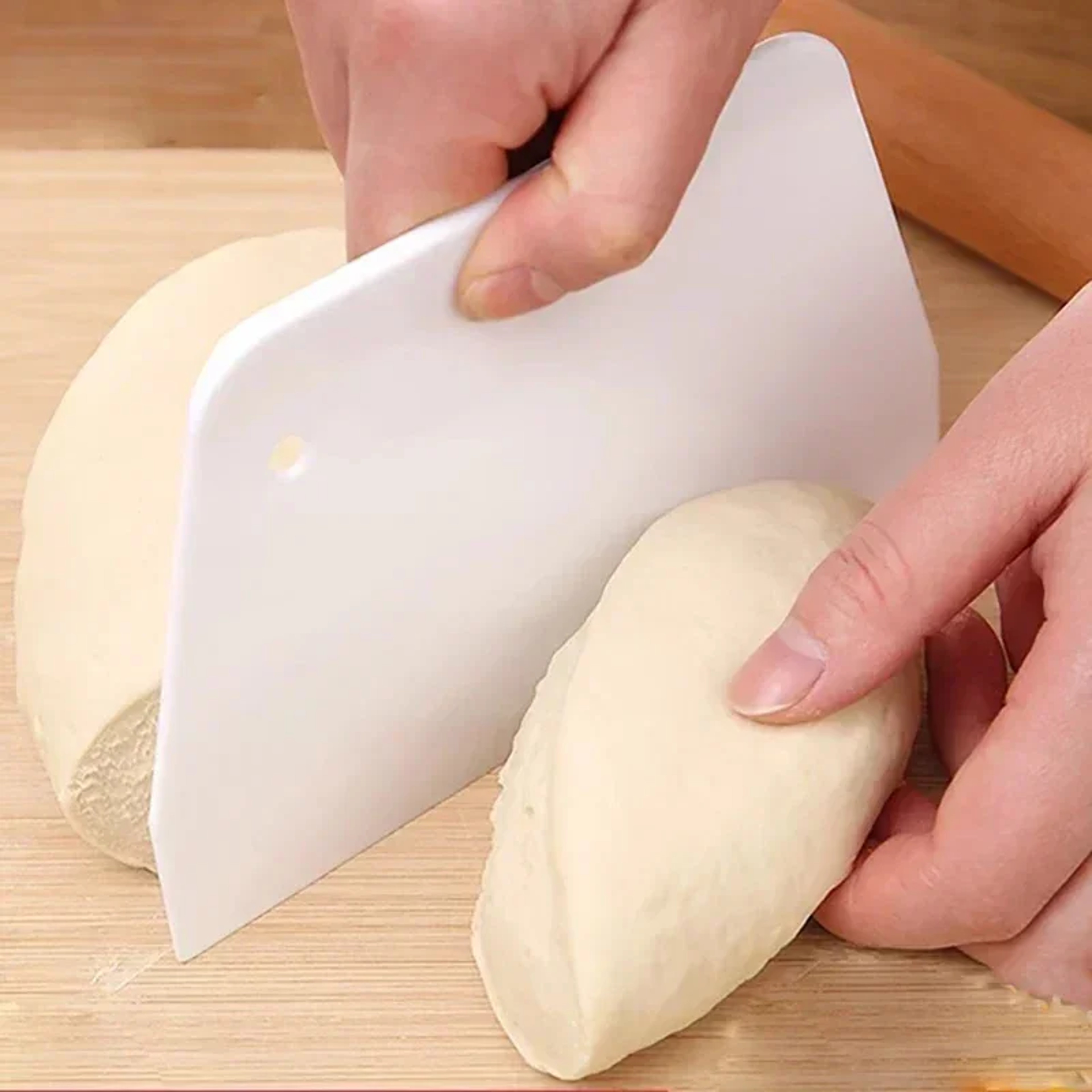 Multipurpose Dough Cutter Bowl Scraper Bread Dough Spatula Fondant Cake Scraper DIY Pastry Tool Kit 1