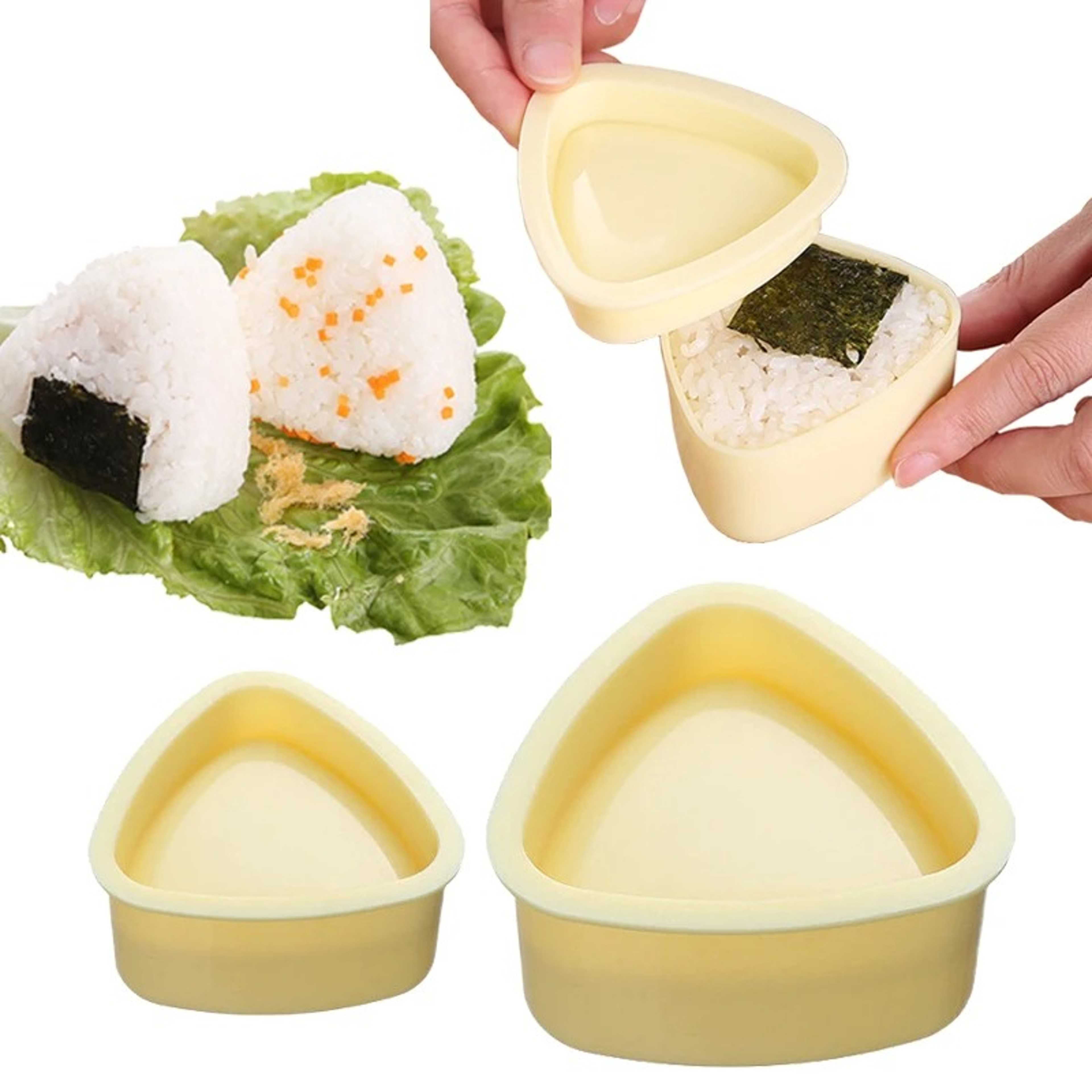 Triangles Sushi Mold Onion Rice Ball Food Press Bento Kitchen Gadget Onigiri Maker Set Frame Kit To 0