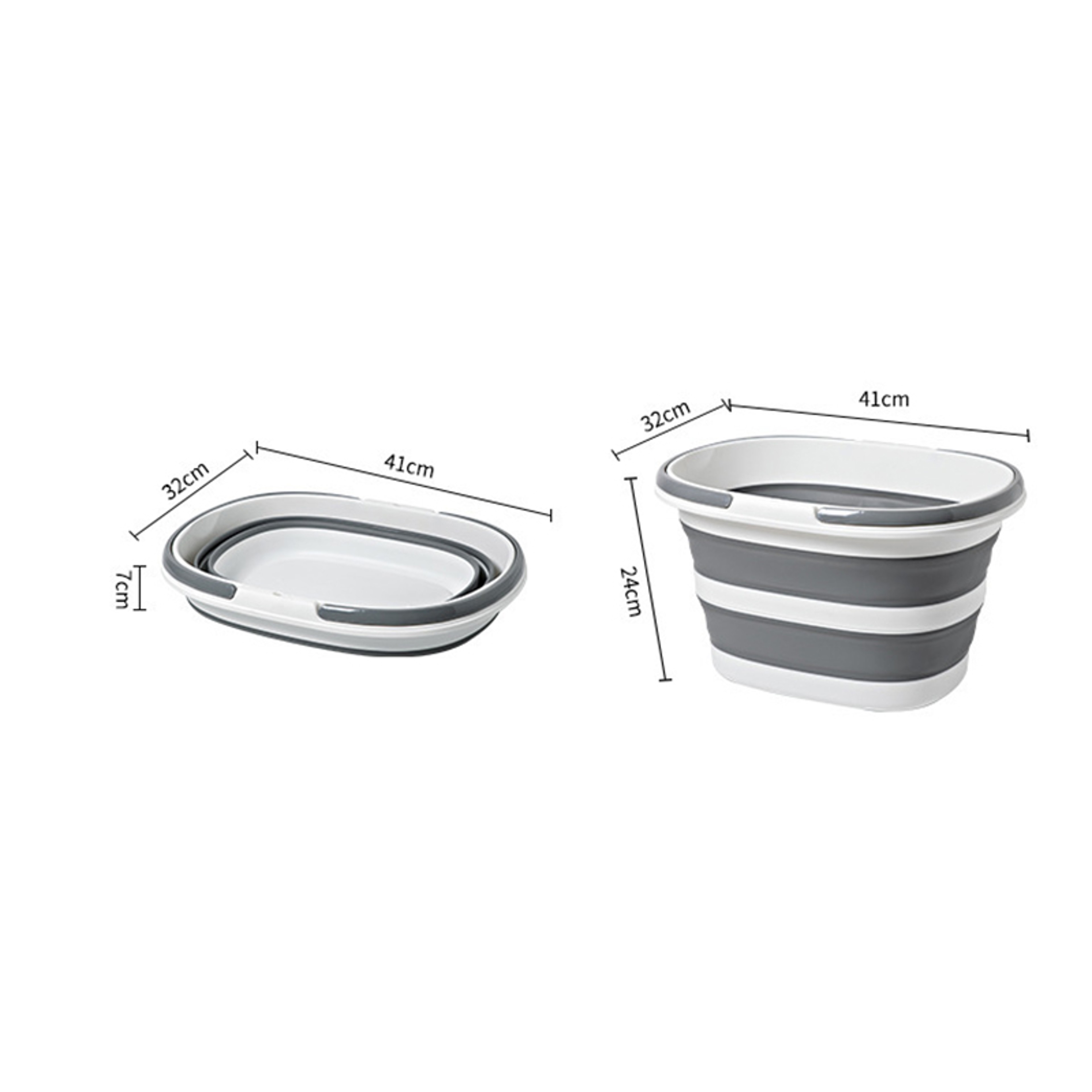 Home Foldable Laundry Bucket Multipurpose Dirty Clothes Basket Portable Storage Mop Bucket Square D