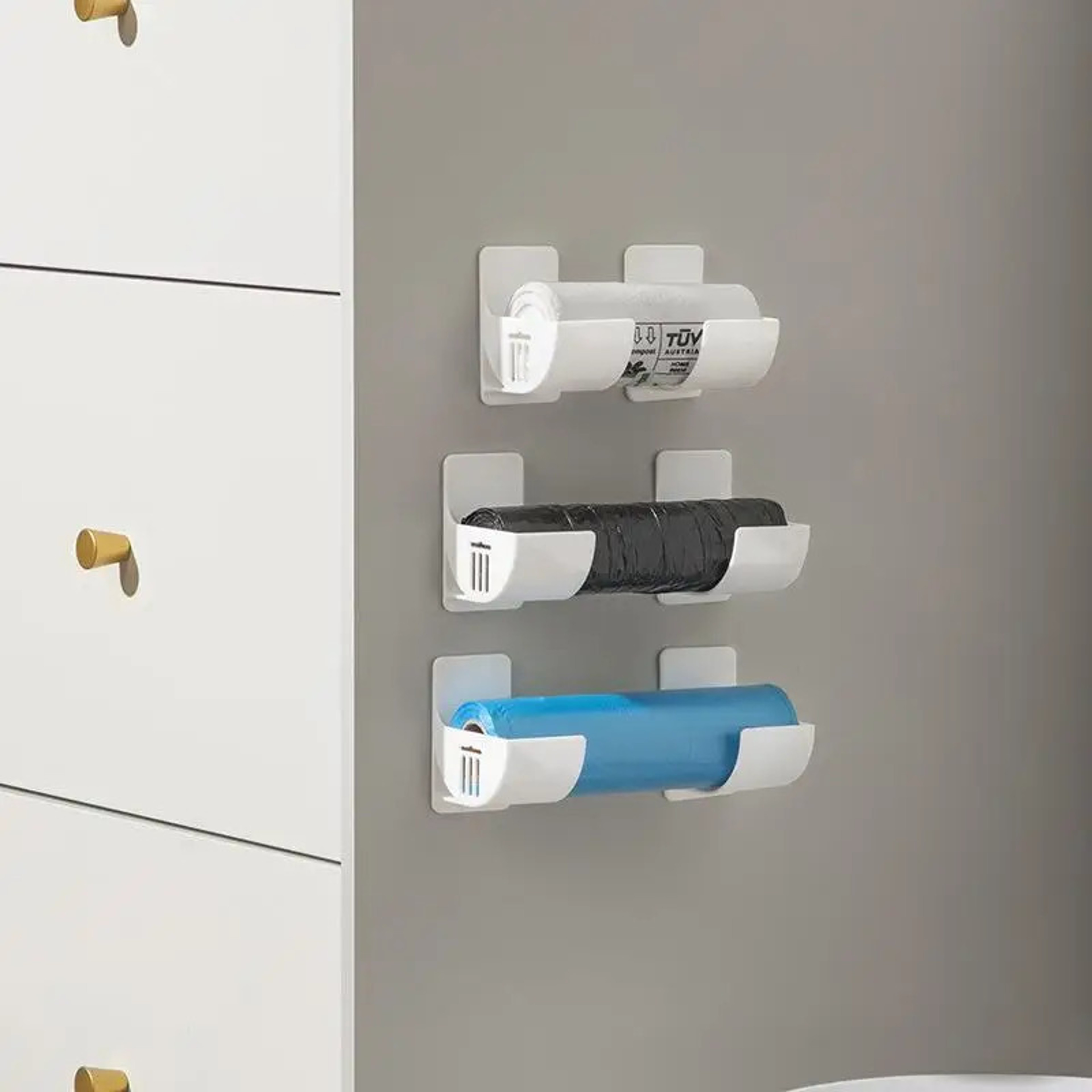 Non Perforated Storage Rack For Cling Film Garbage Bag Refrigerator Side Storage Rack Cabinet Stora 1