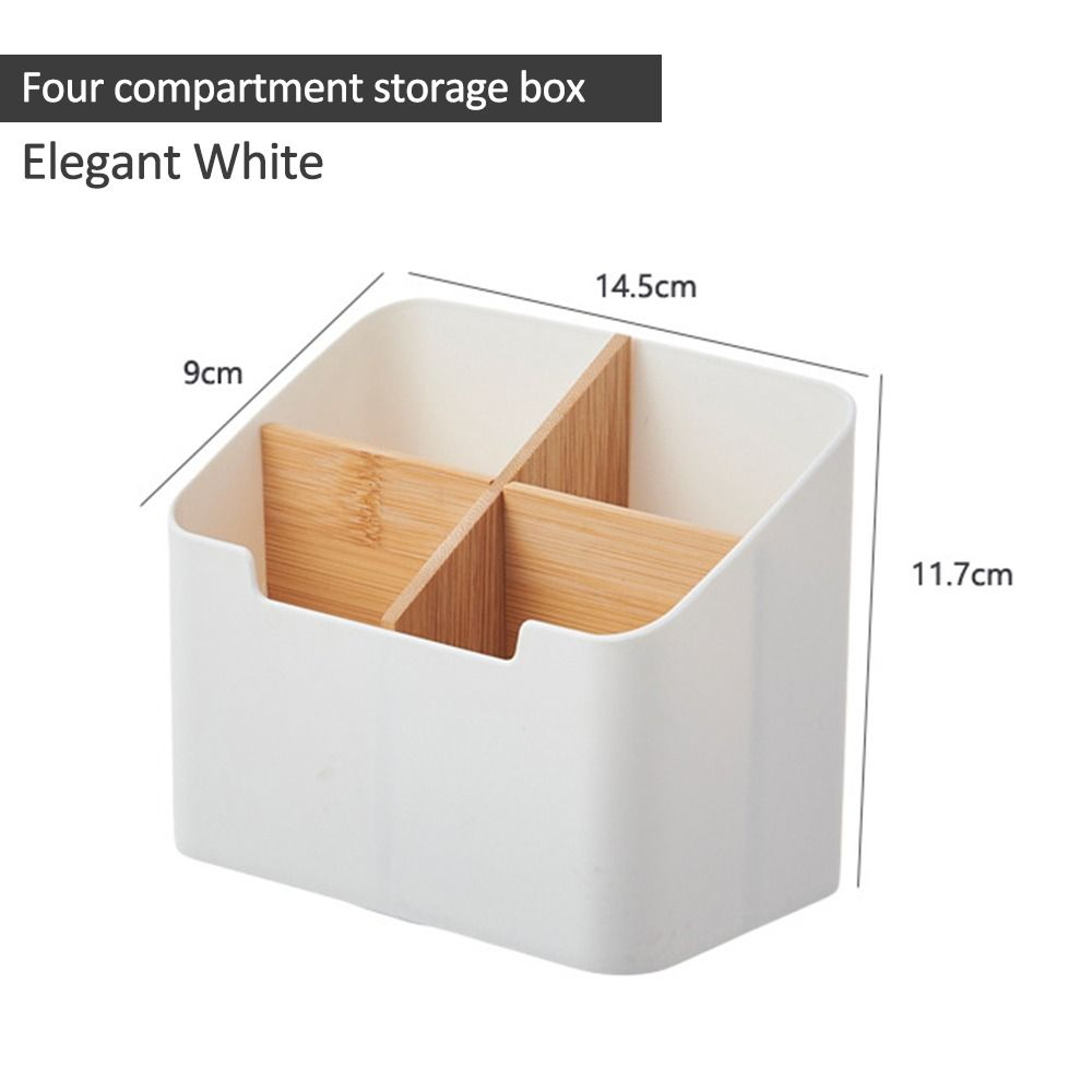 Multi Functional Desktop Bamboo And Wood Compartment Storage Box Detachable Wood Partitions Space S 3