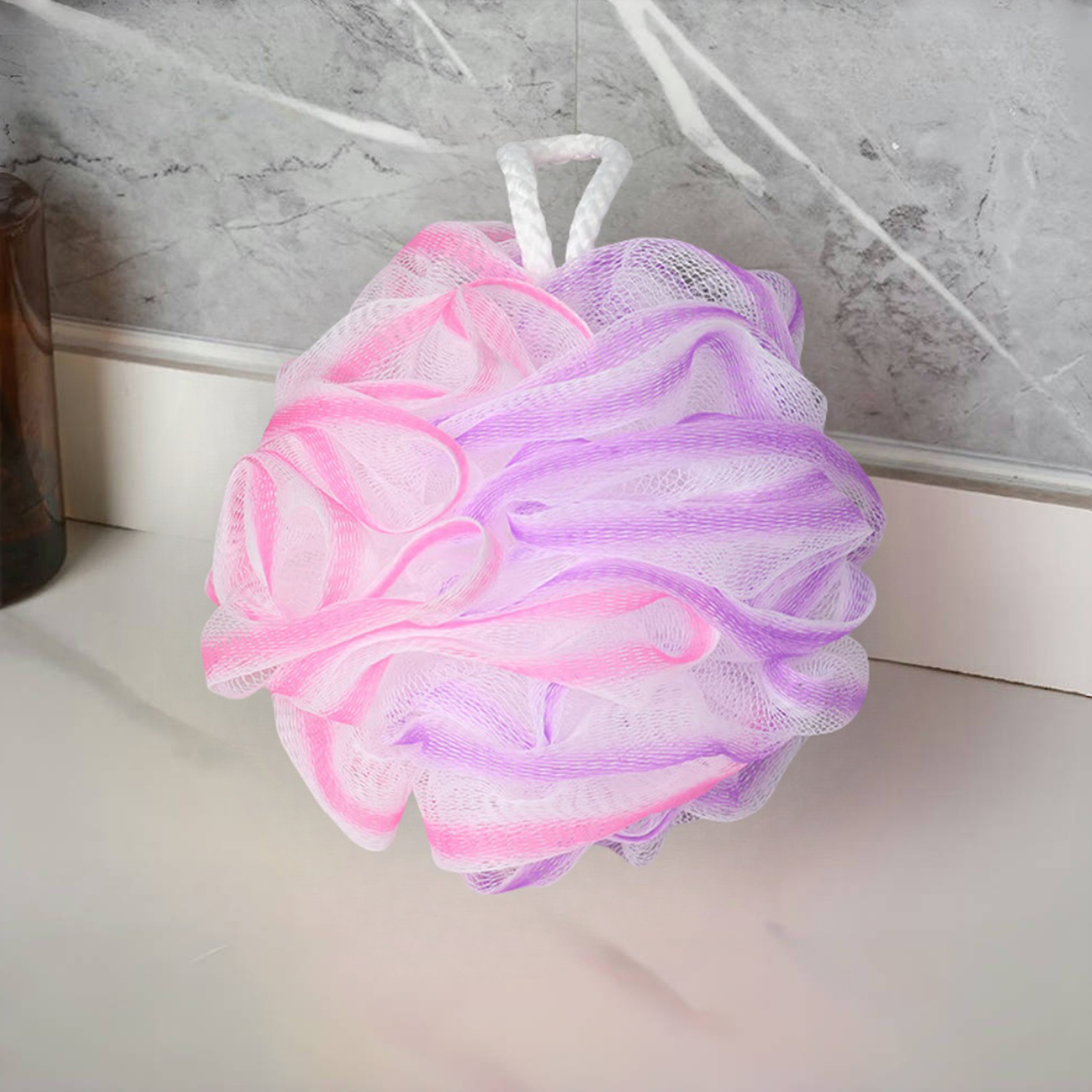 Exfoliating Bath Sponge Set Soft Mesh Bath Loofah Shower Sponge Balls Bathroom Supplies For Women M 10