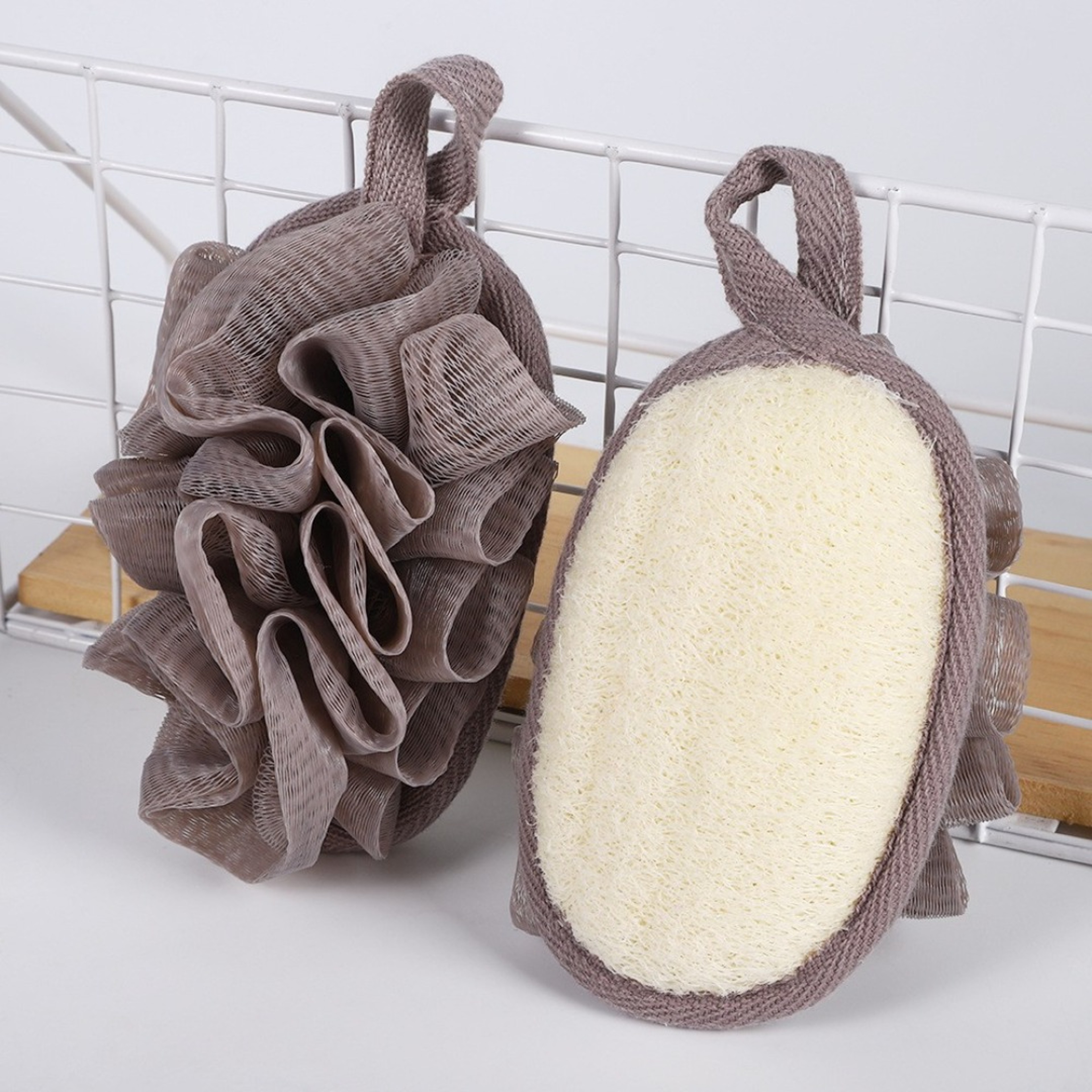 Bath Scrubber For Body Loofah Ball Shower Body Wash Ball Massage Bath Flower Towel For Scrub And Bo 2