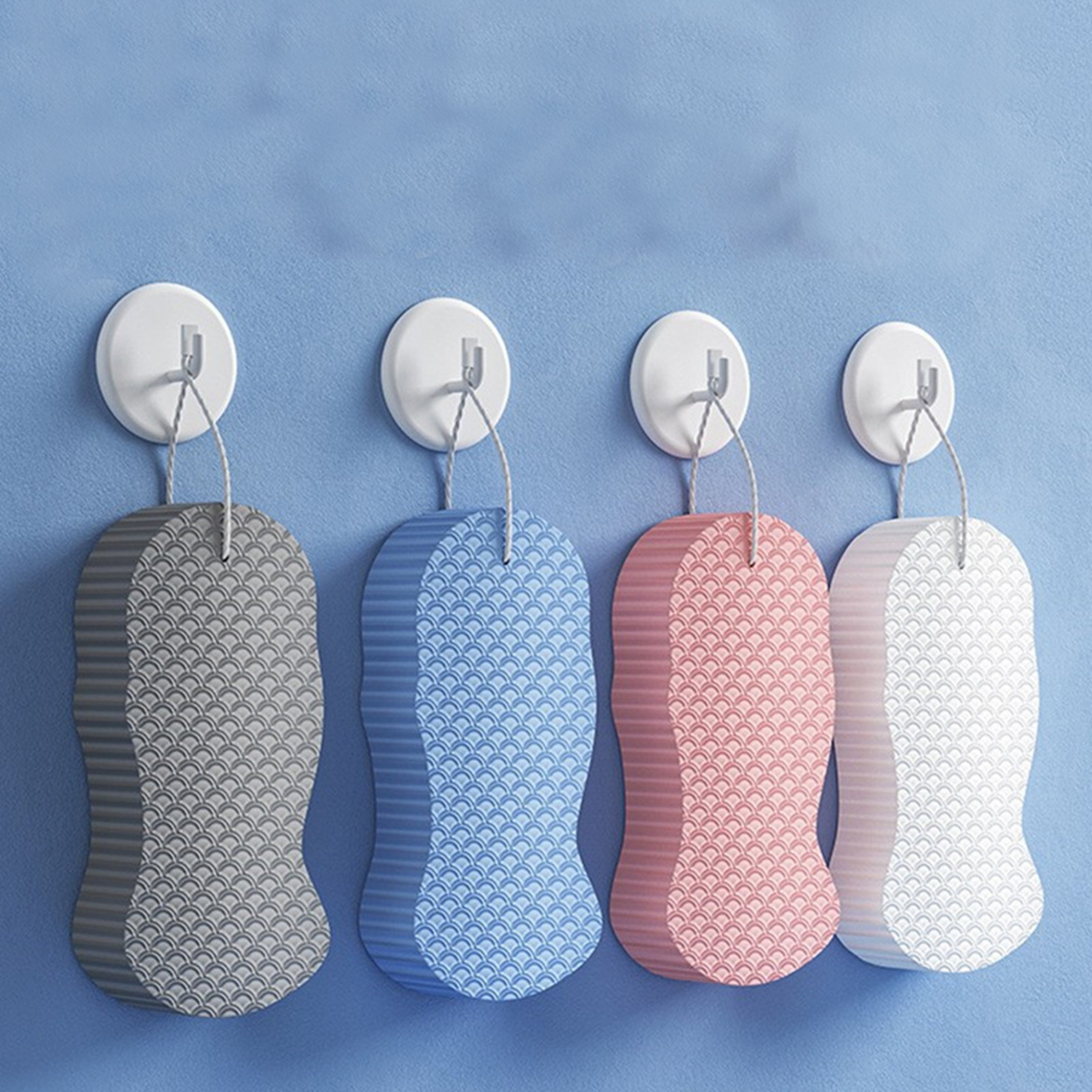 Soft Bath Sponge Body Scrub Brush Wisp Massage Exfoliating Skin Scrubber Relaxing Shower Washcloth 3