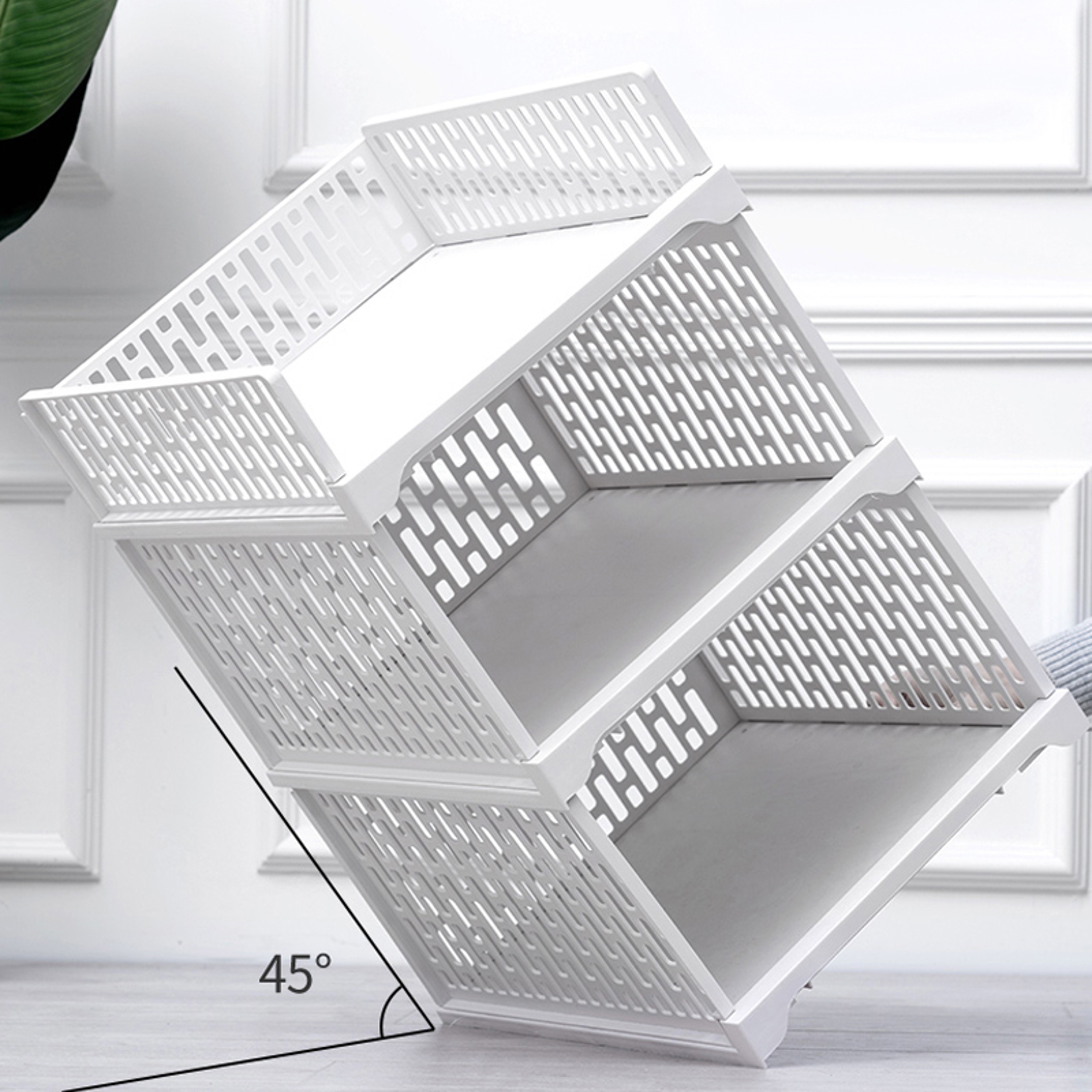 Stackable Wardrobe Drawer Units Organizer Clothes Closet Storage Boxes Shelves Plastic Divider Boar 4