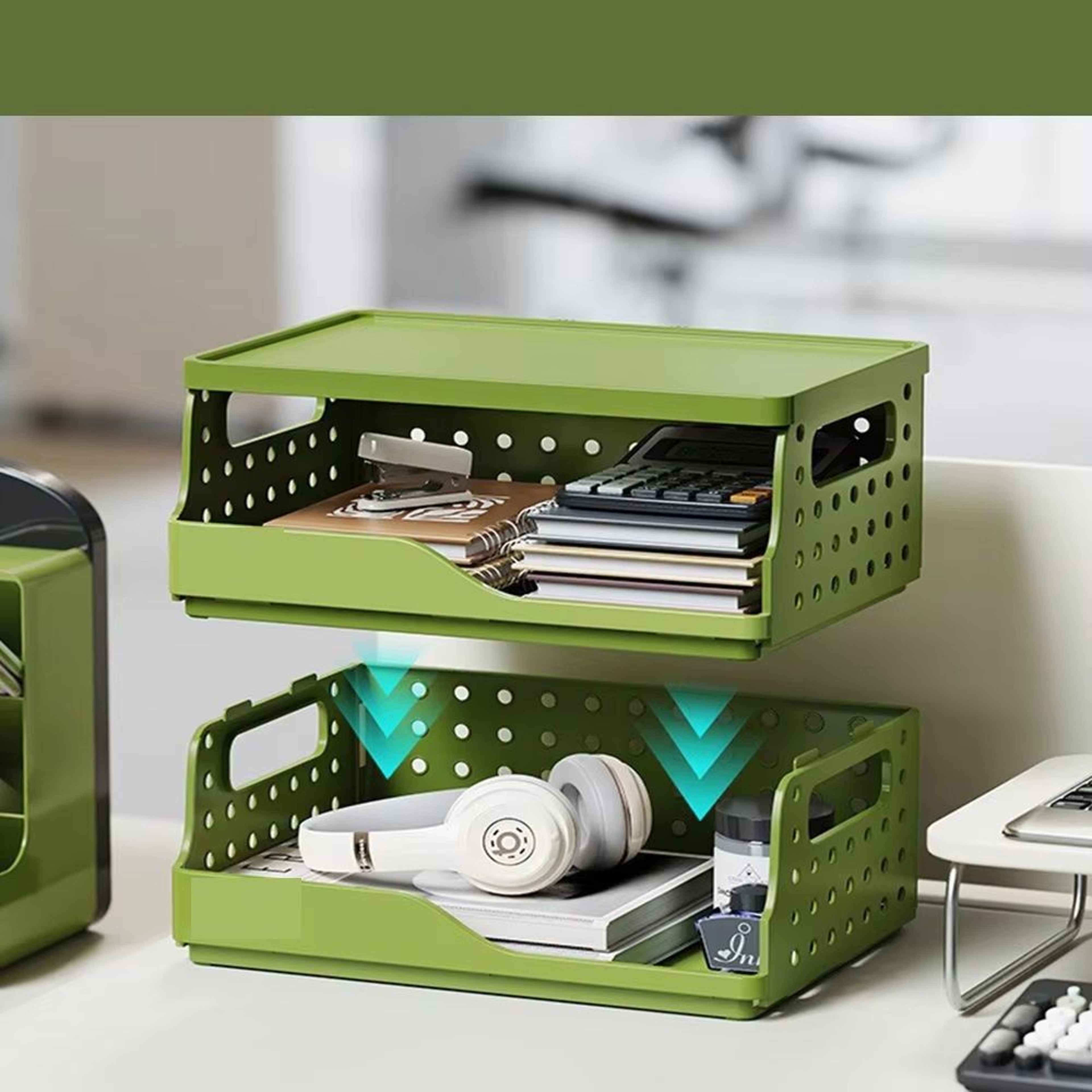 DIY Foldable Desktop Bookshelf Storage Box Pegboard Notebook Organizer Rack Office File Holder Desk 0
