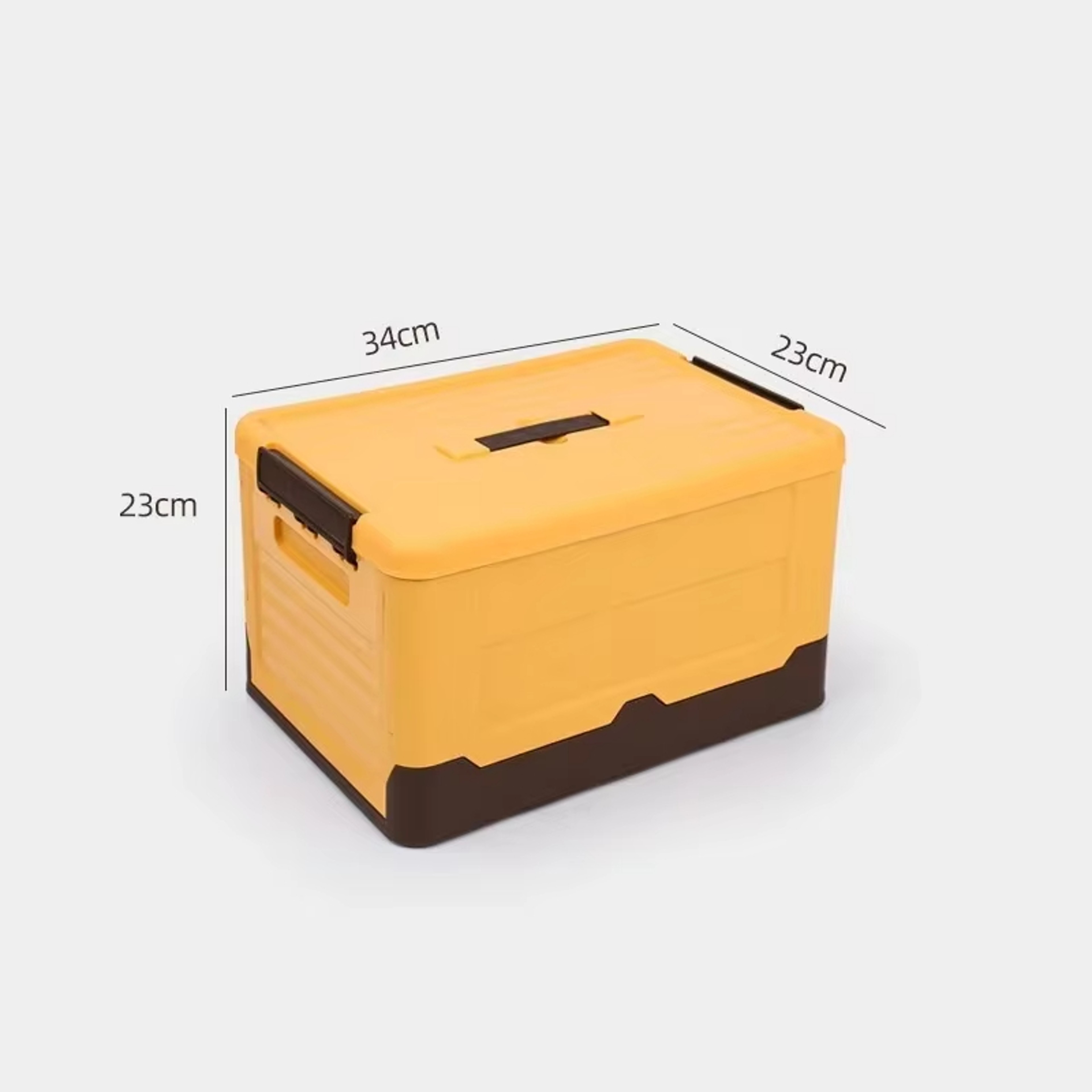 Folding Storage Box Organizer, Multifunction Large Plastic Basket with Lid, Foldable Storage Container for Sundries – view 10
