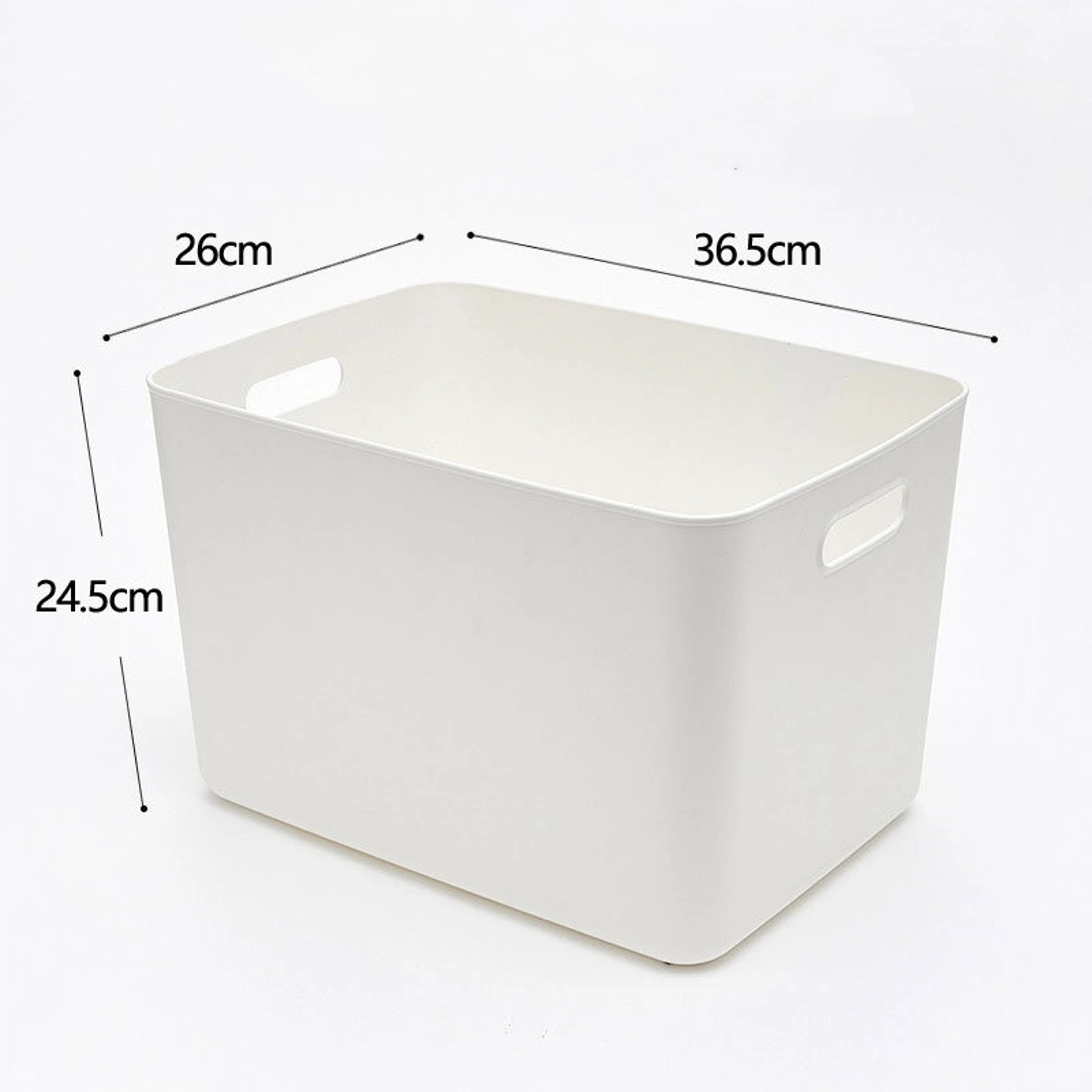 Solid Color Plastic Storage Box, Large Capacity Clothing, Toy Storage Box, Miscellaneous Desktop Organizer – view 10