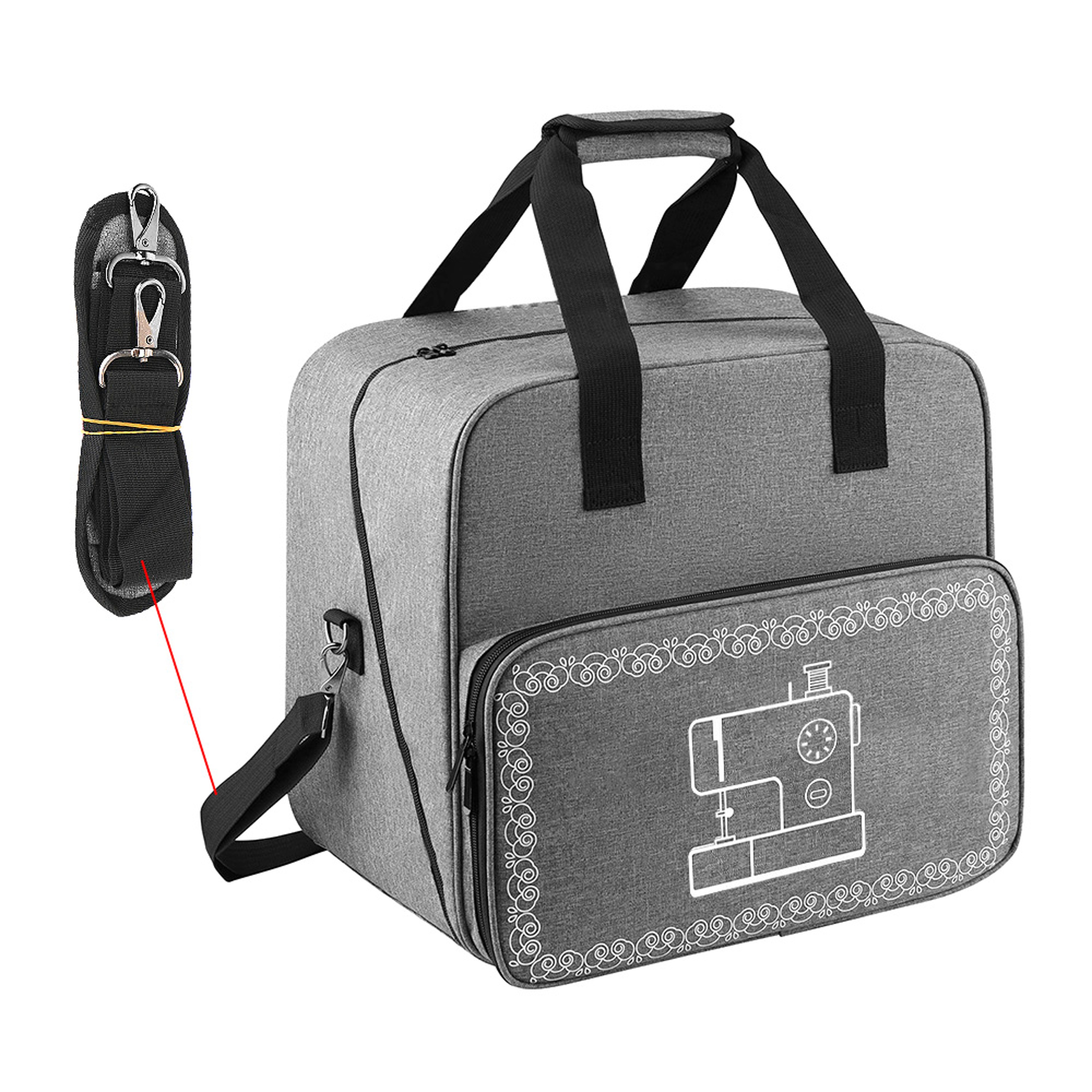 Large Capacity Sewing Machine Bag, Portable Travel Thread Yarn Storage, Tote Home Organizer for Sewing Machine Accessori – view 3