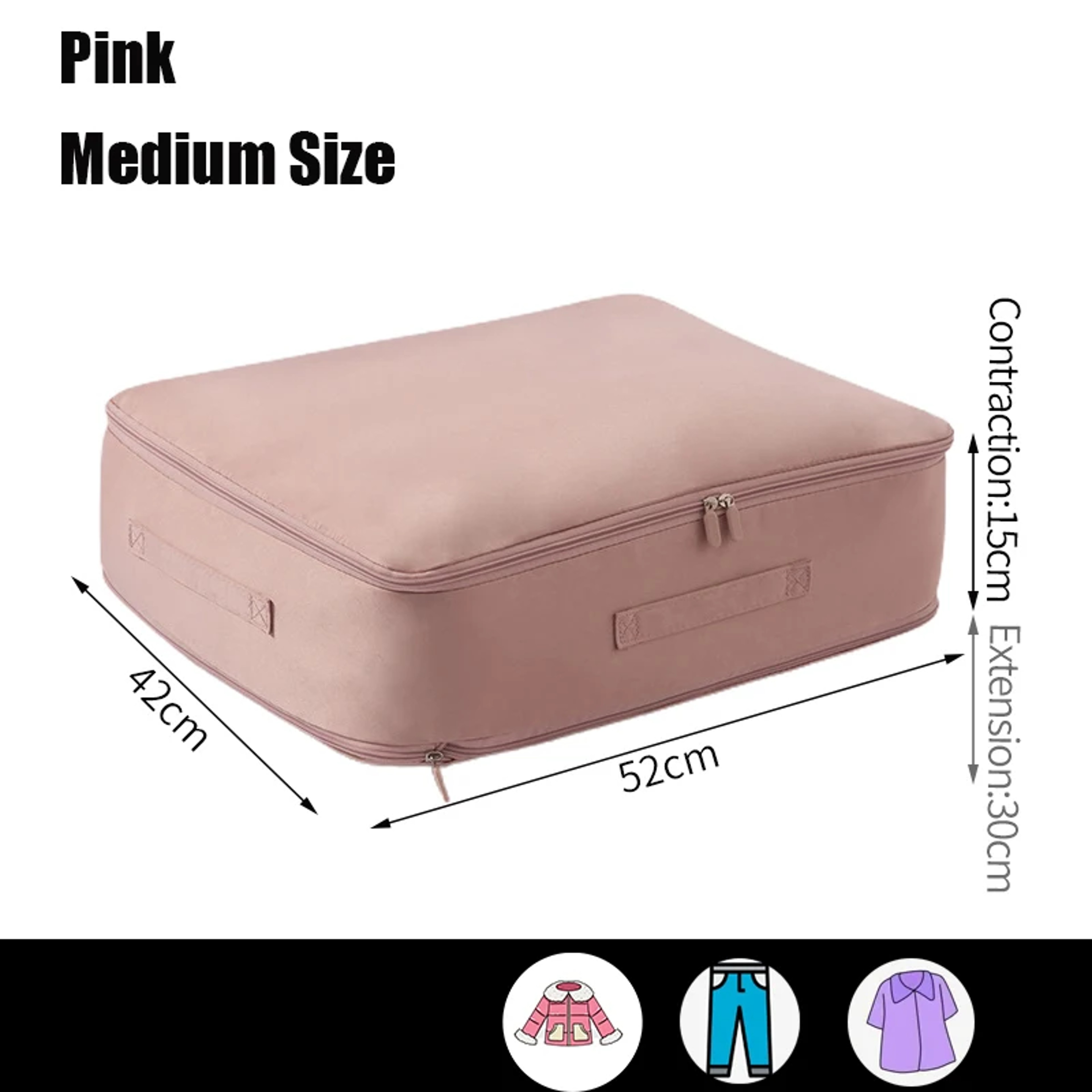 Large Capacity Compression Clothes Storage Bag Waterproof Cabinet Organizer Ultra Space Saving Quil 8