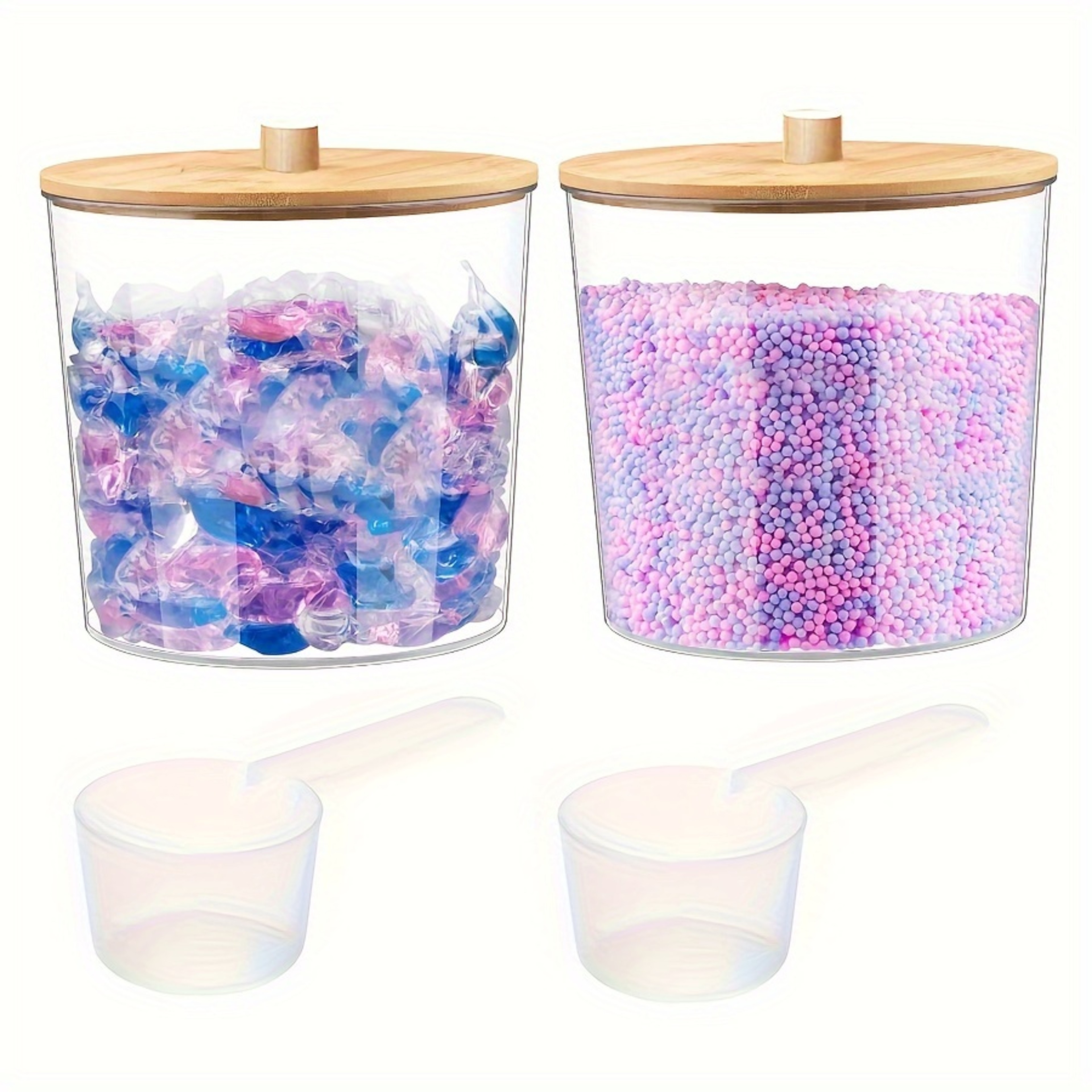 Laundry Room Organization and Storage Jars, Large Capacity Acrylic Storage Box, Laundry Detergent Pods Container – view 1