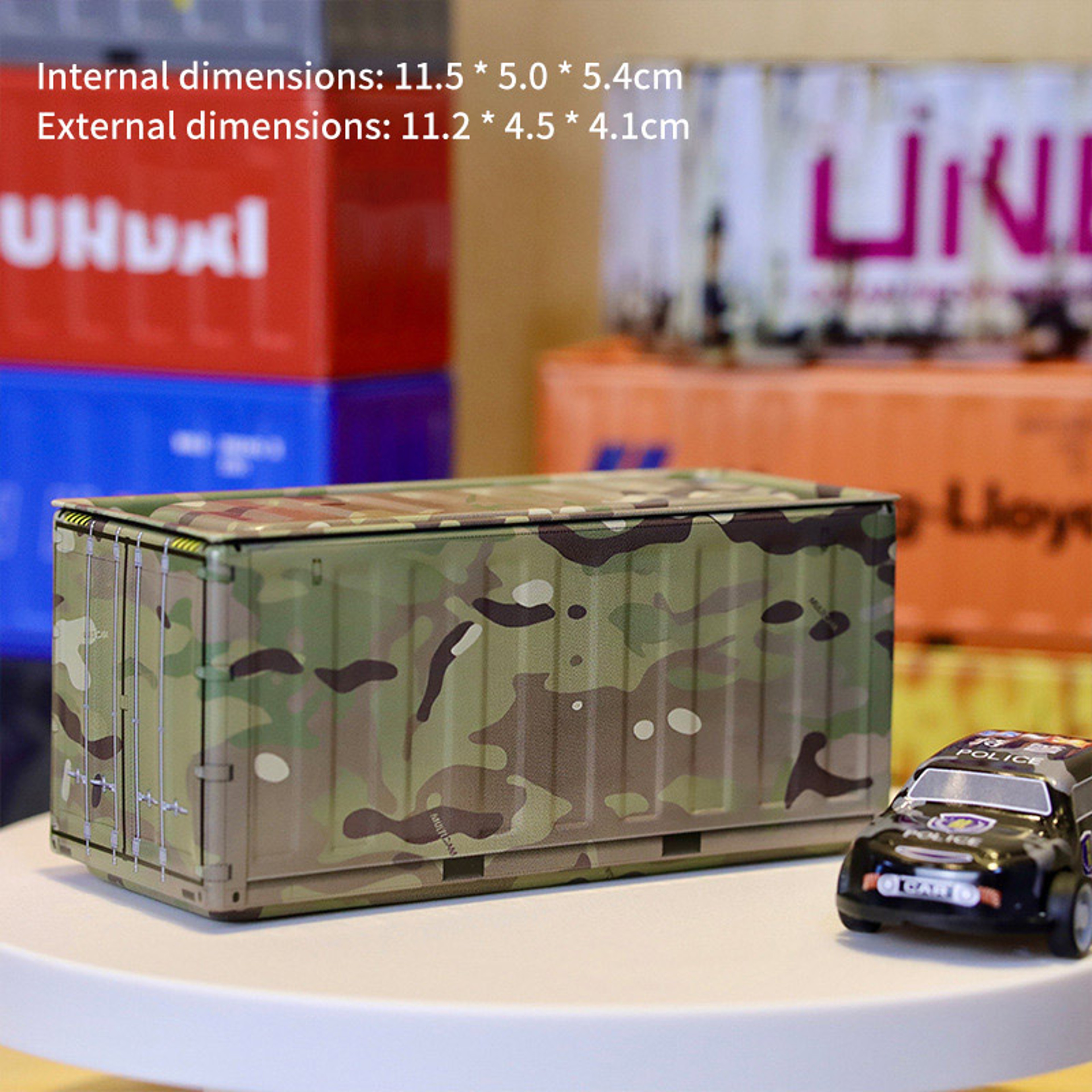 Creative Compact Iron Desktop Organizer Multifunctional Container Tin Storage Box Home Office Stora 2