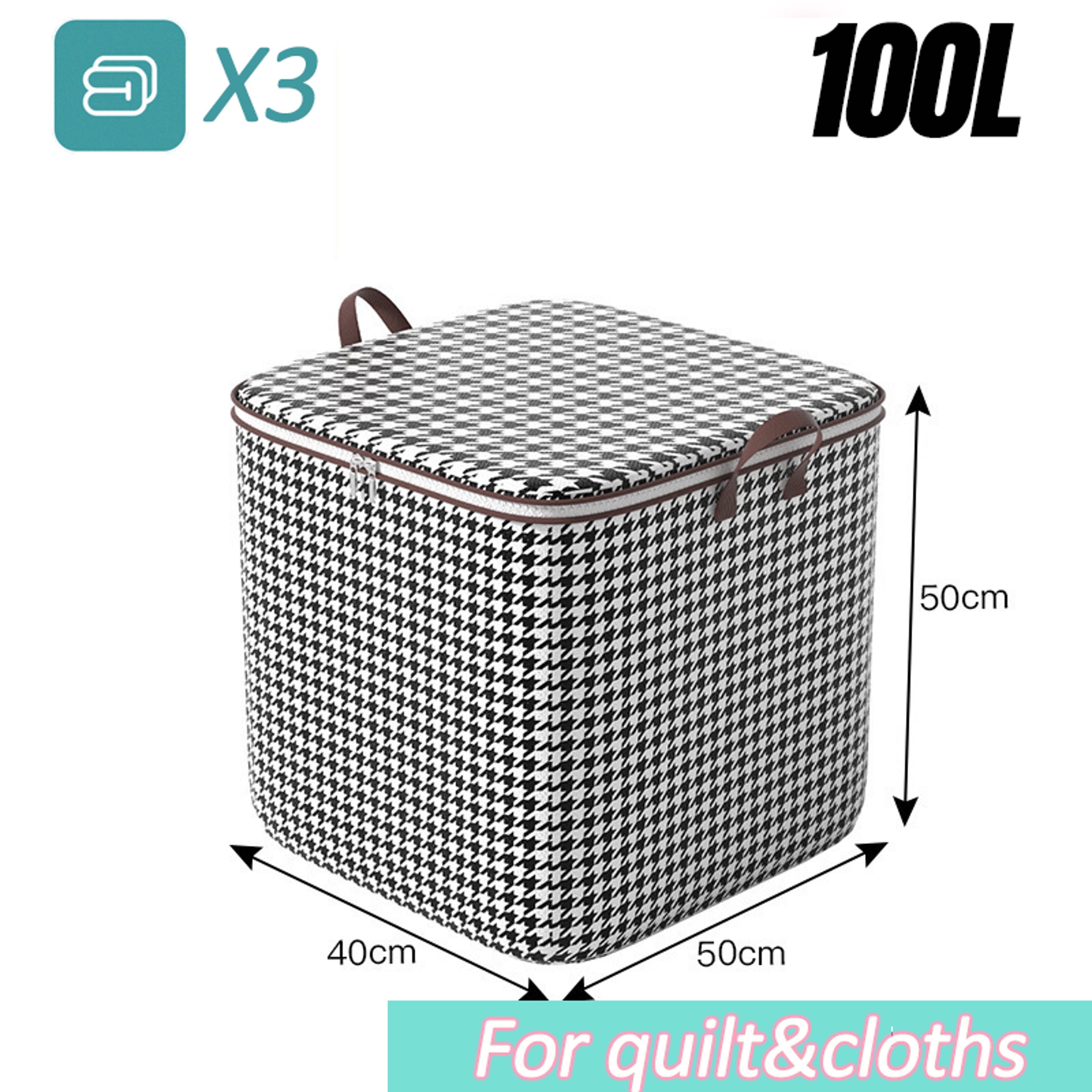 Quilt Storage Box Dustproof Organizers NonWoven Wardrobe Space Saving Bag HouseMoving Bedding Box T 6