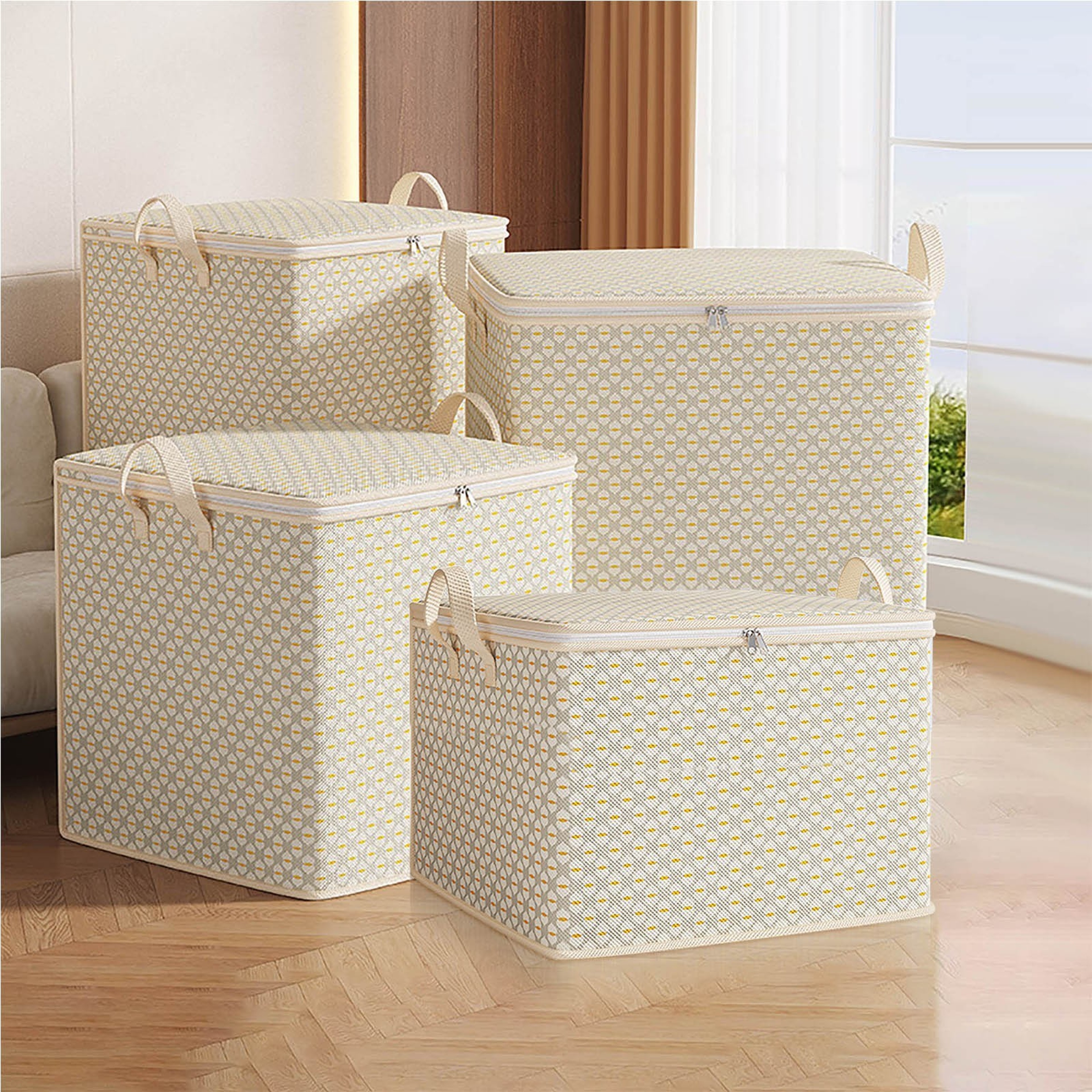 Large Capacity Storage Bag MoistureProof Storage Box Durable DustProof Moving Packing Clothes Organ 0