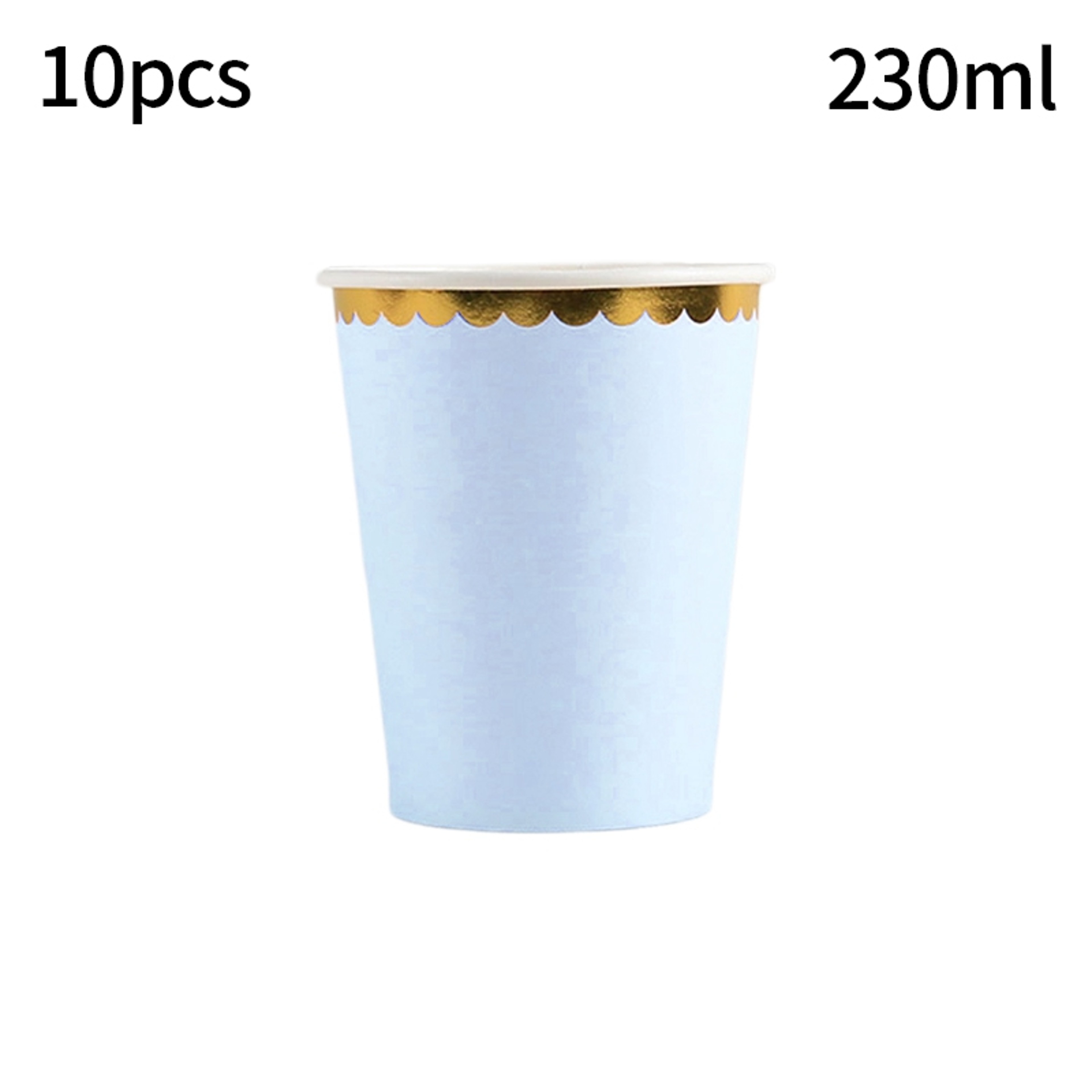 Solid Color Disposable Tableware, Pink Blue Paper Plate Cup Set, Baby Shower Wedding Party Decor, Birthday Supplies – view 11