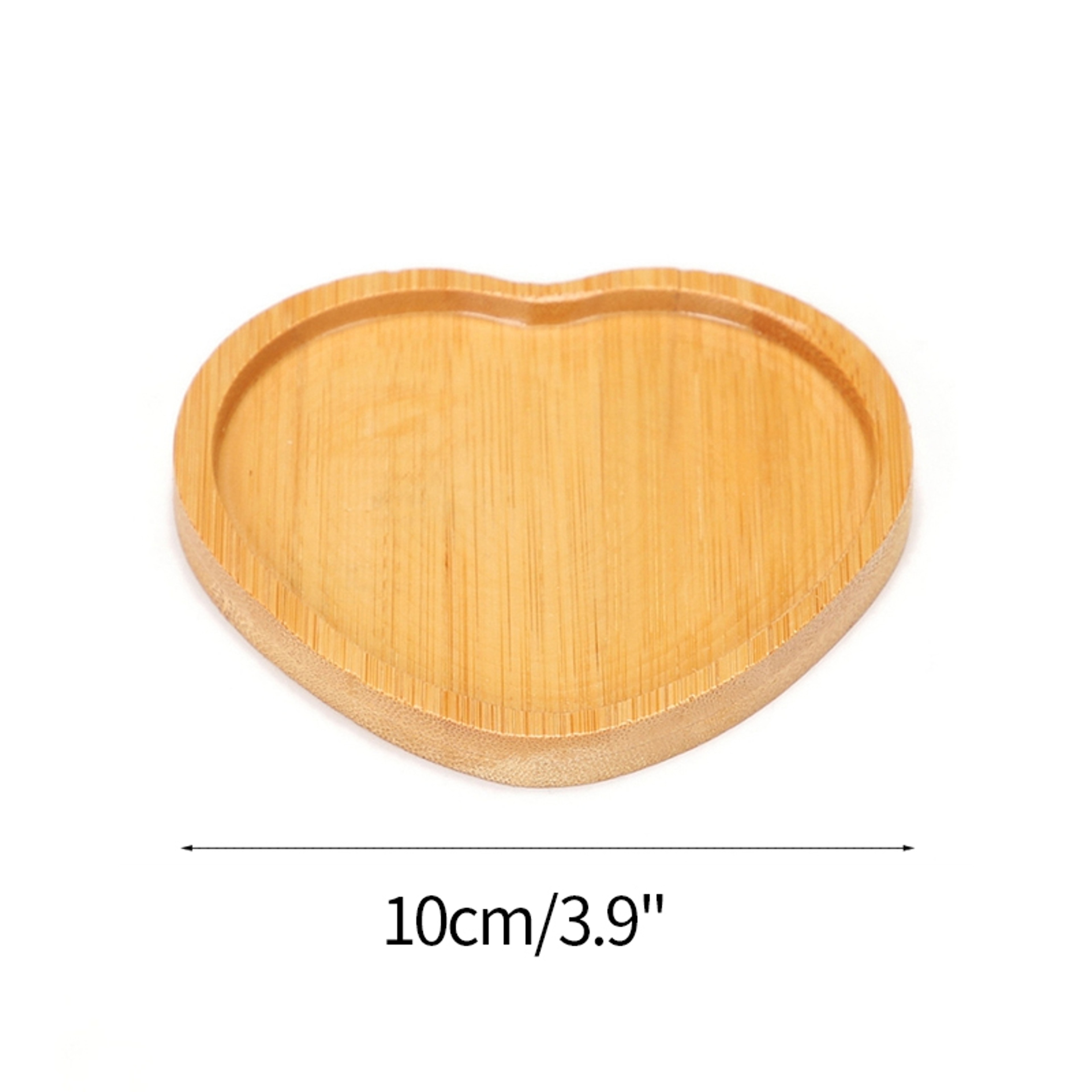 Mini Bamboo Tray Wood Saucer Flower Pot Tray Cup Pad Coaster Plate Kitchen Decorative Plate Creative Coffee Cup Mat Home Decor – view 9