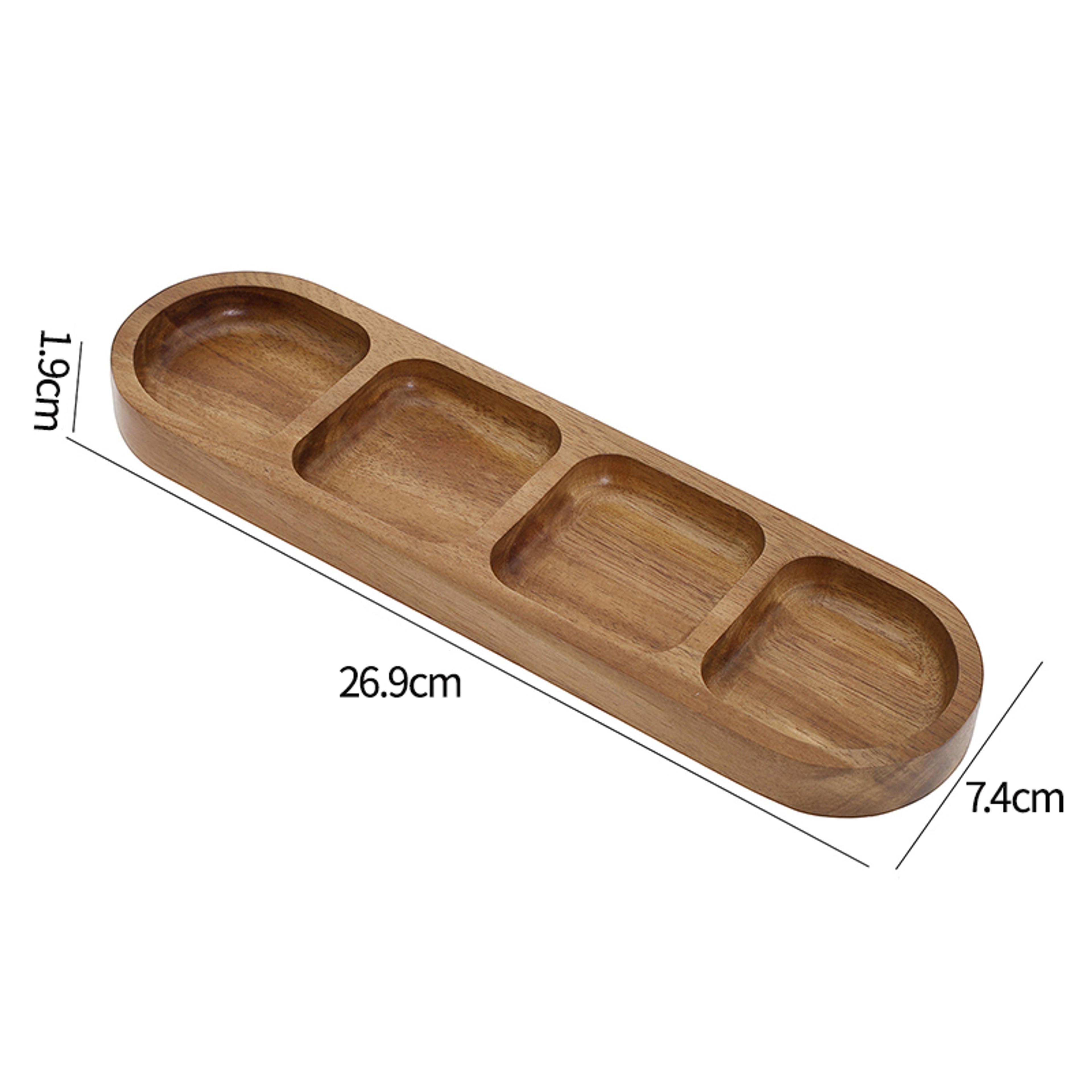 Mini Bamboo Tray Wood Saucer Flower Pot Tray Cup Pad Coaster Plate Kitchen Decorative Plate Creative Coffee Cup Mat Home Decor – view 15