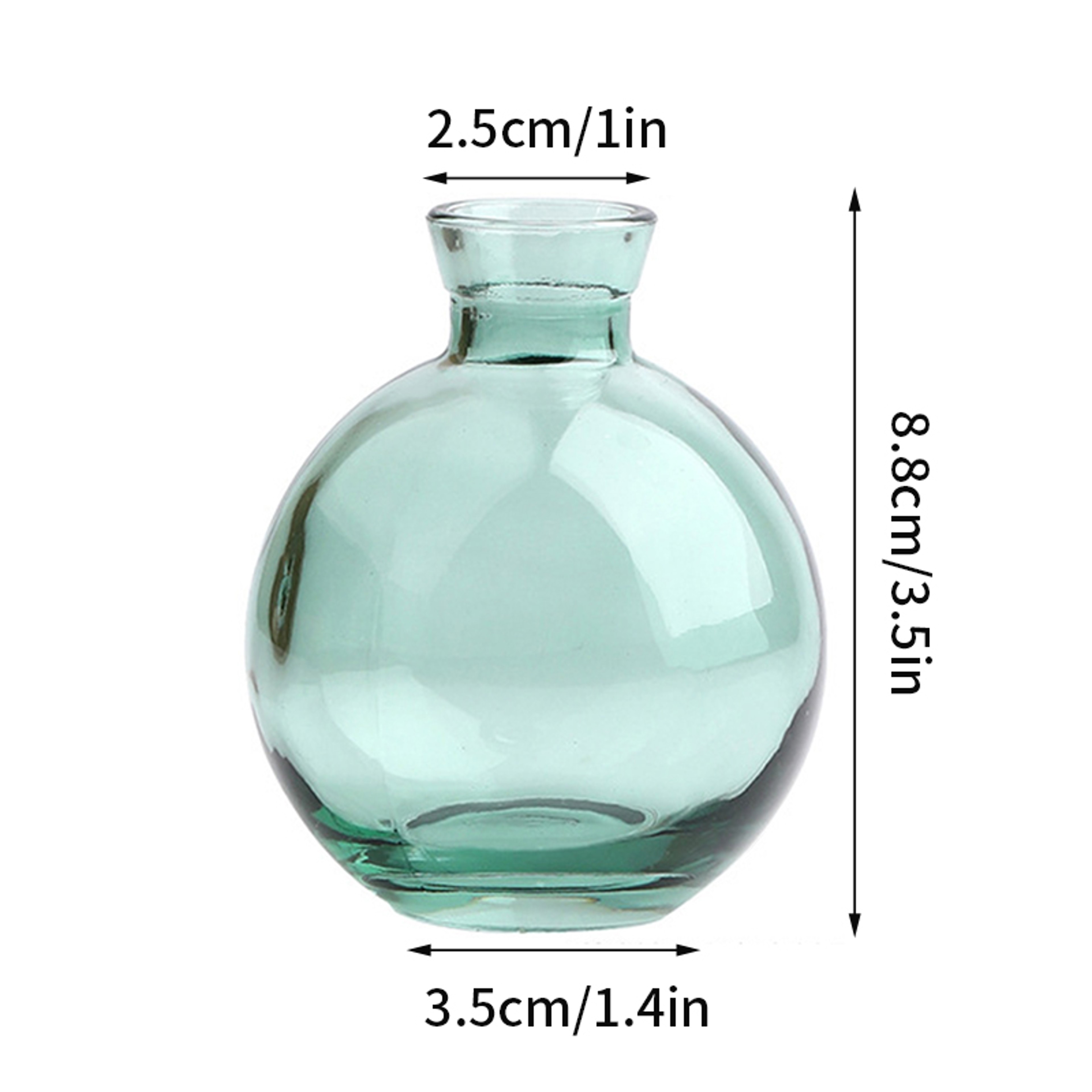 Vintage Flower Vase, Mini Glass Vase for Wedding Party, Transparent Hydroponics Plant Flower Vases, Desktop Ornaments – view 13