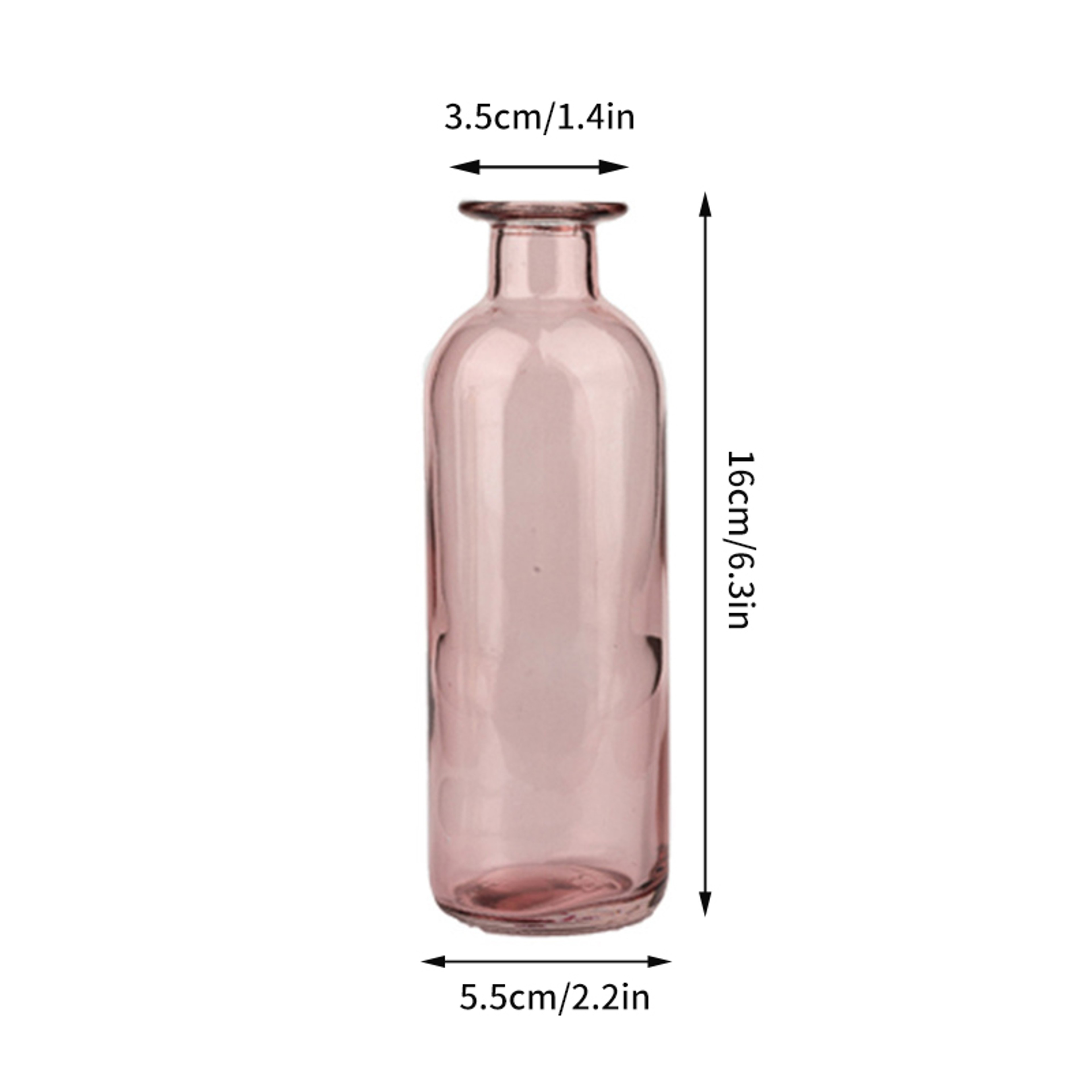 Vintage Flower Vase, Mini Glass Vase for Wedding Party, Transparent Hydroponics Plant Flower Vases, Desktop Ornaments – view 23