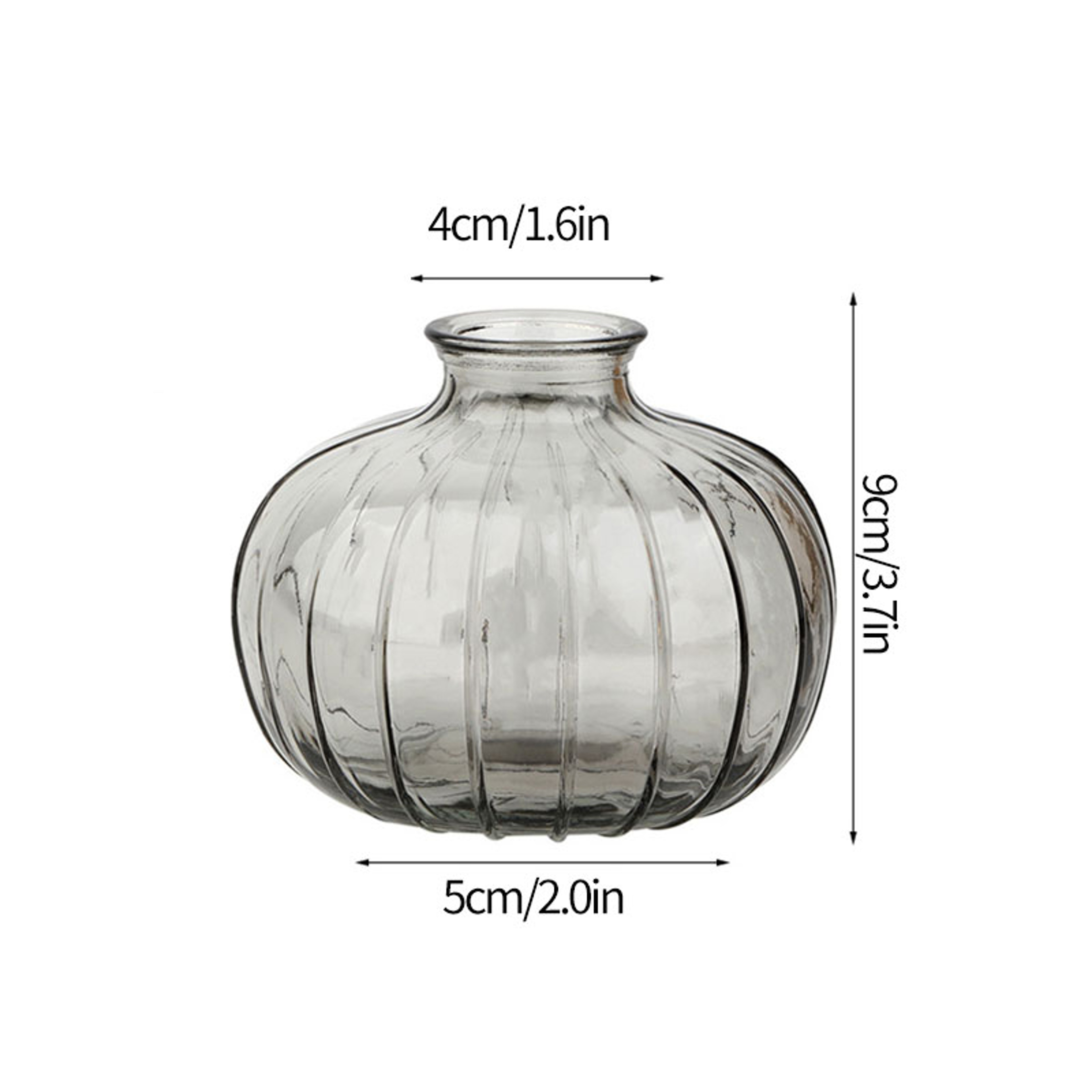 Vintage Flower Vase, Mini Glass Vase for Wedding Party, Transparent Hydroponics Plant Flower Vases, Desktop Ornaments – view 31