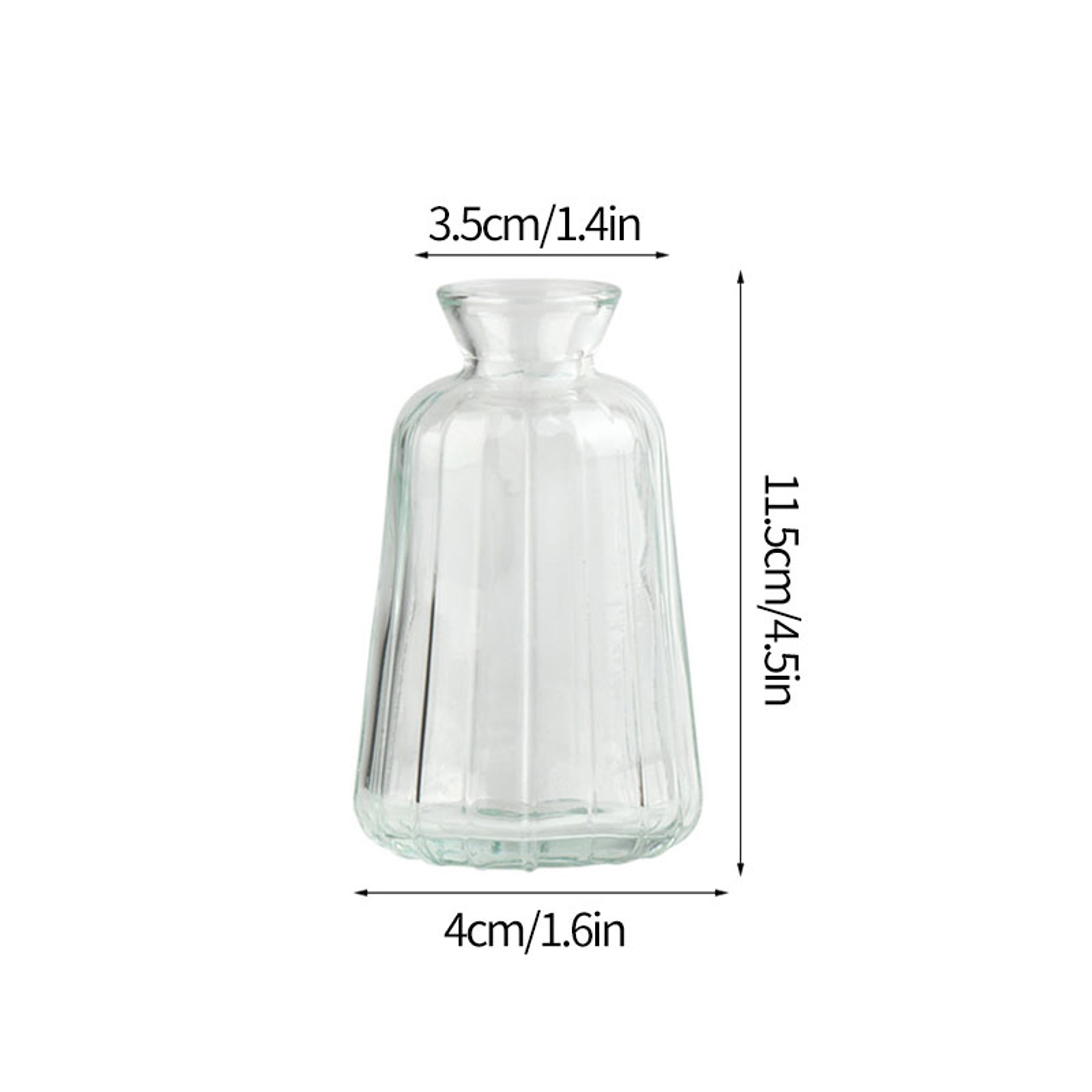 Vintage Flower Vase, Mini Glass Vase for Wedding Party, Transparent Hydroponics Plant Flower Vases, Desktop Ornaments – view 39