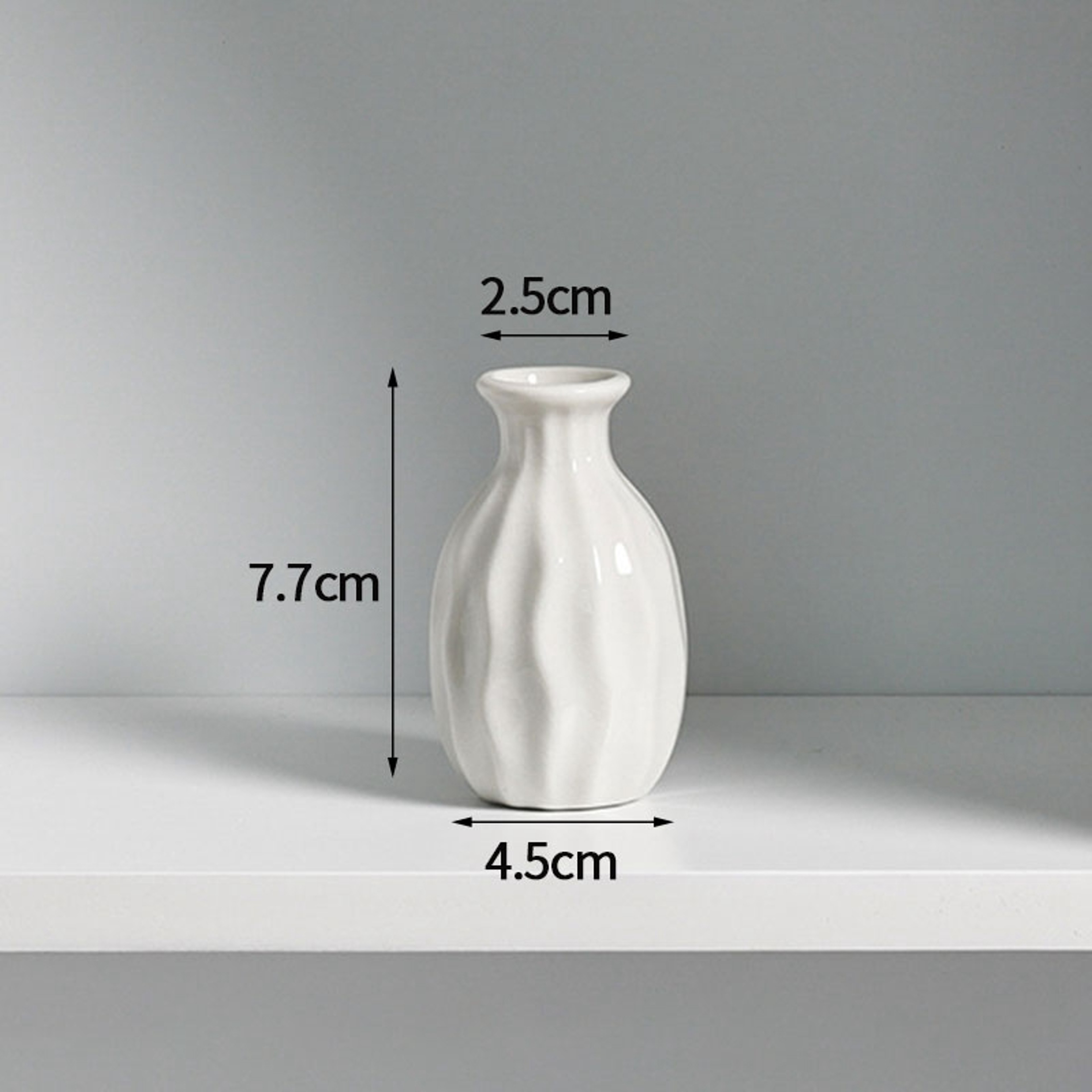 Ceramic Bud Vase, Small Single Stem Flower Vases, Mini Plant Bottle Pot, Decorative Floral Holder for Home Desktop Decor – view 7