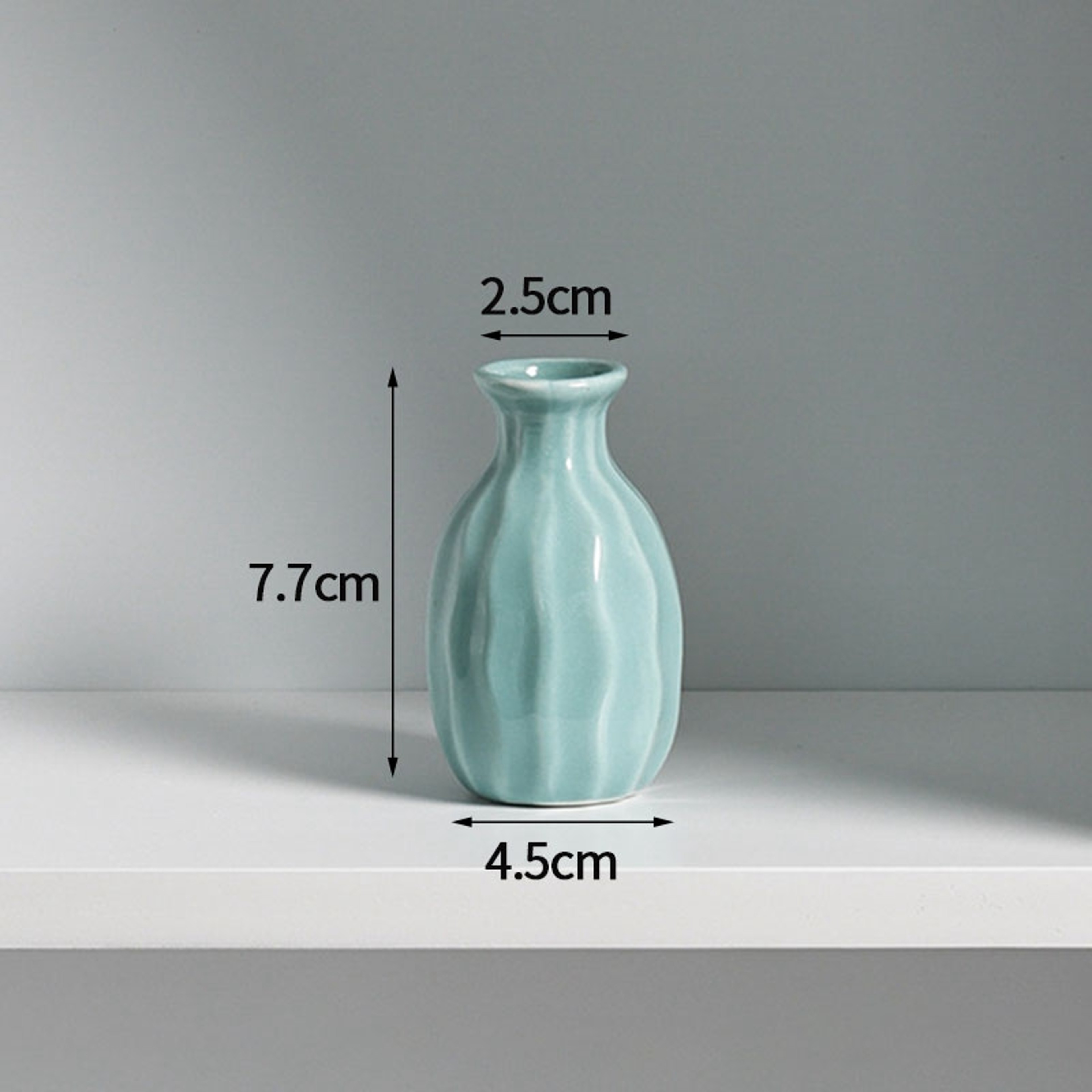 Ceramic Bud Vase, Small Single Stem Flower Vases, Mini Plant Bottle Pot, Decorative Floral Holder for Home Desktop Decor – view 15