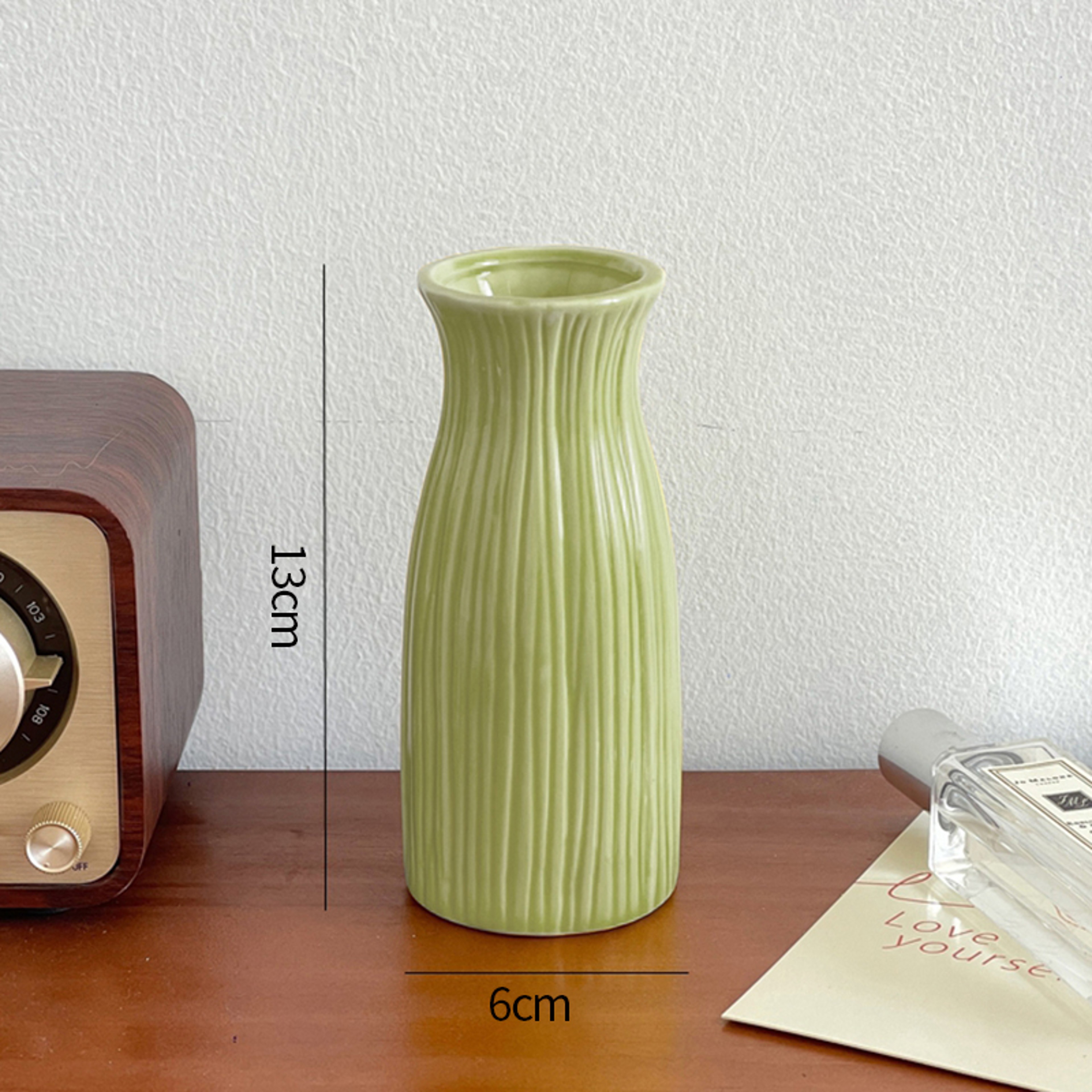 Modern Small Flower Vases, Candy Color Ceramic Bud Vase, for Pampas Grass, Desktop Ornaments, Living Room Decor – view 18