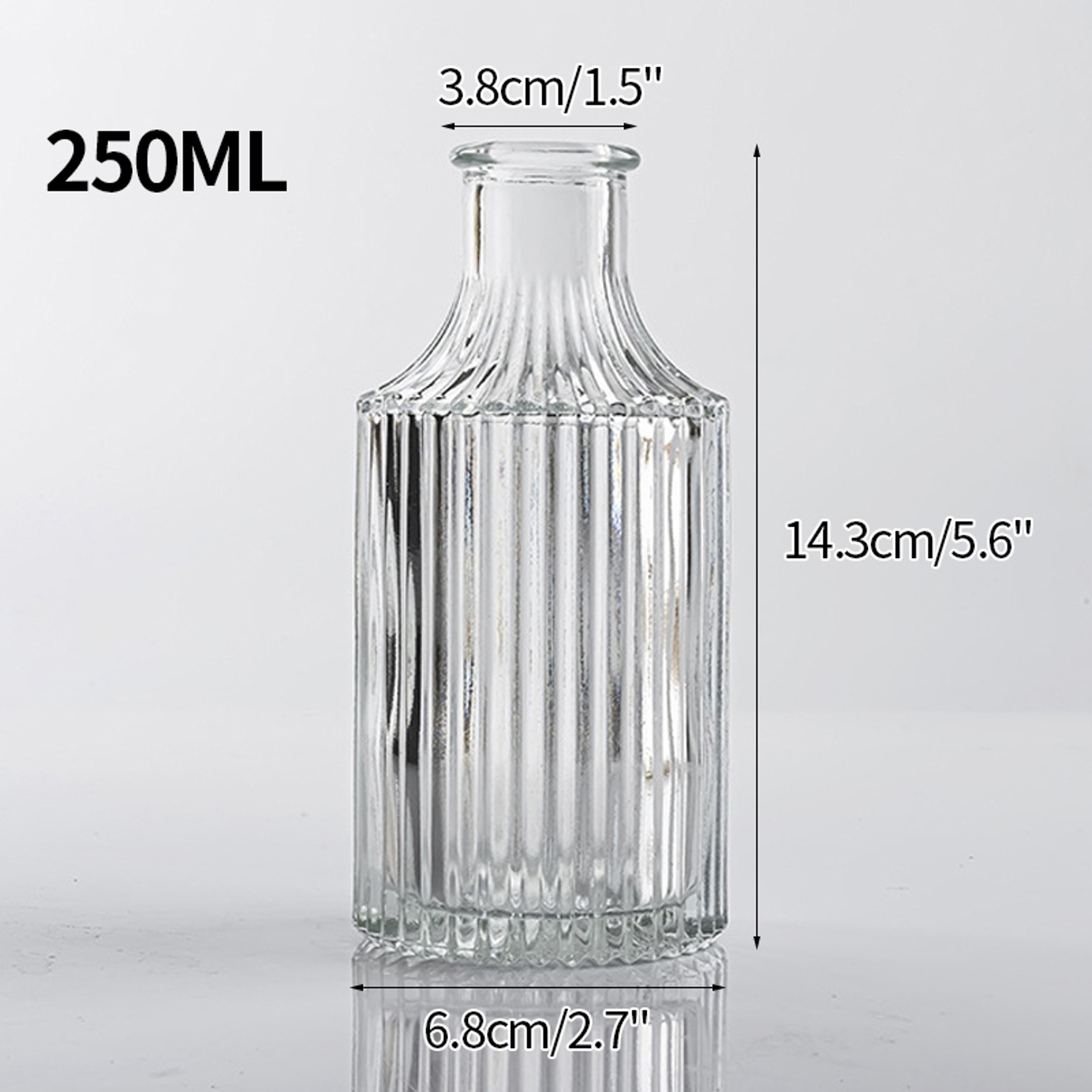 Mini Transparent Glass Vase Nordic Flower Vase Hydroponic Plant Vase Modern Living Room Glass Ornam 11