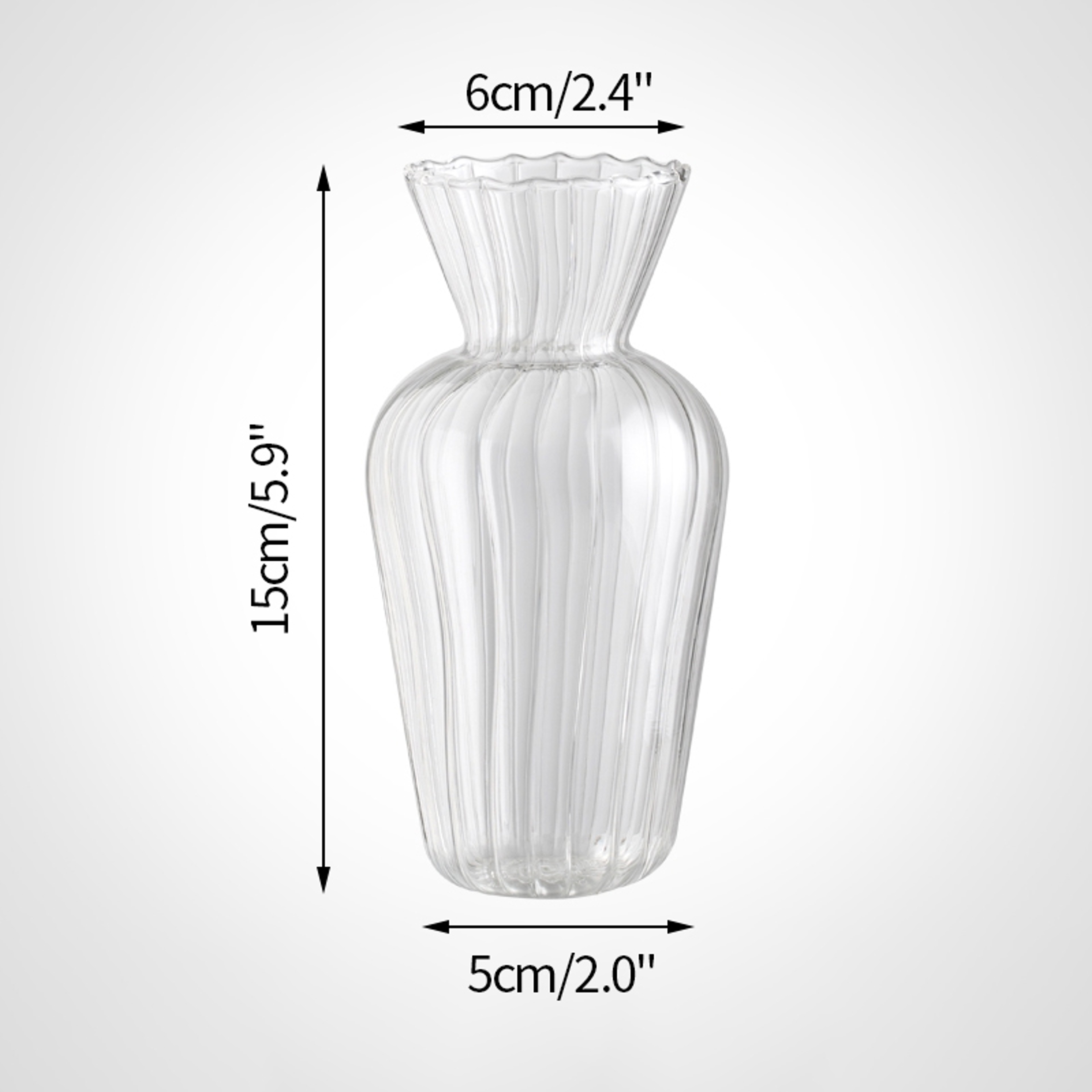 Mini Transparent Glass Vase Nordic Flower Vase Hydroponic Plant Vase Modern Living Room Glass Ornam 14