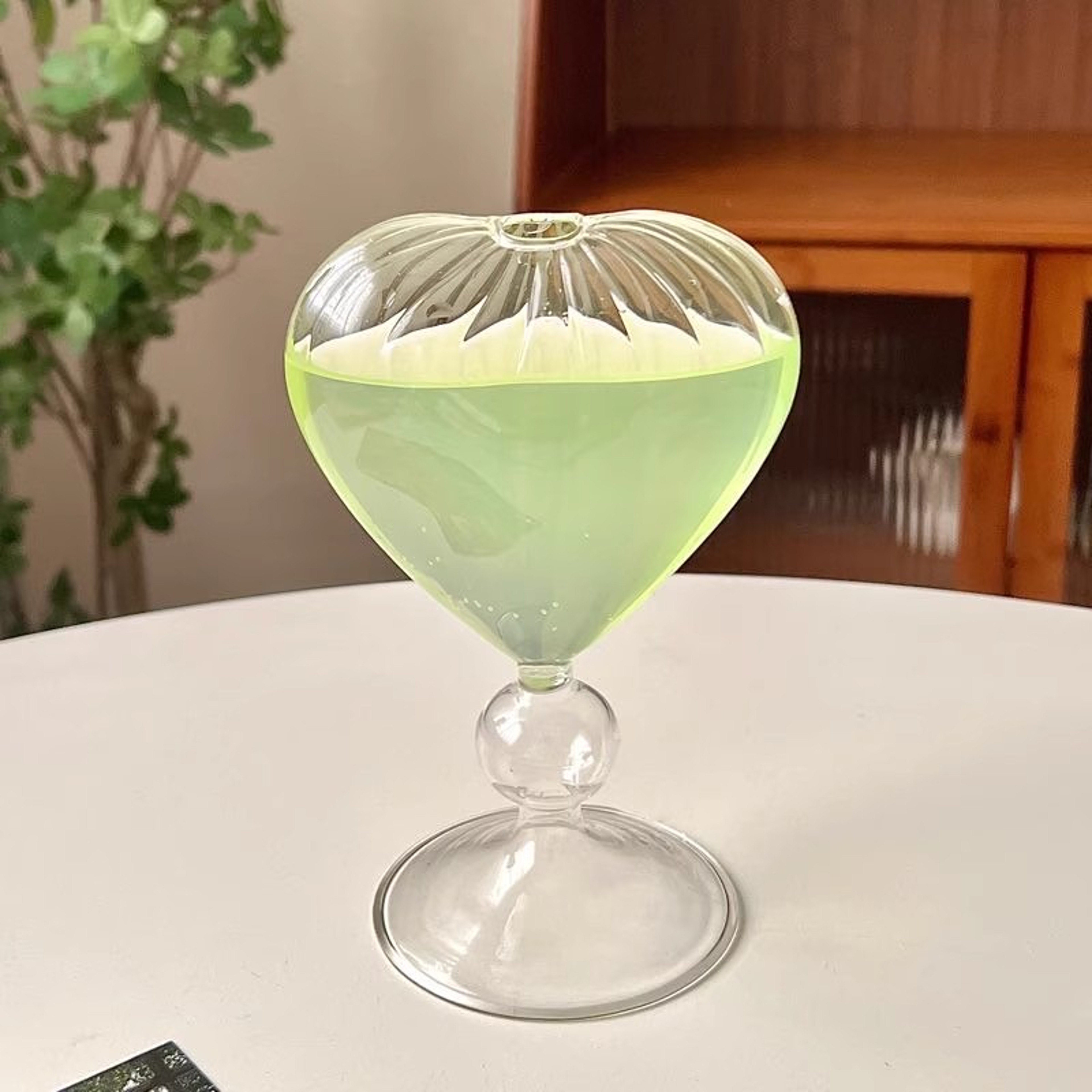 Heart Shape Drinking Glasses Juice Milk Tea Cup Glass Water Mug Iced Coffee Cups Cocktail Tumbler D 1
