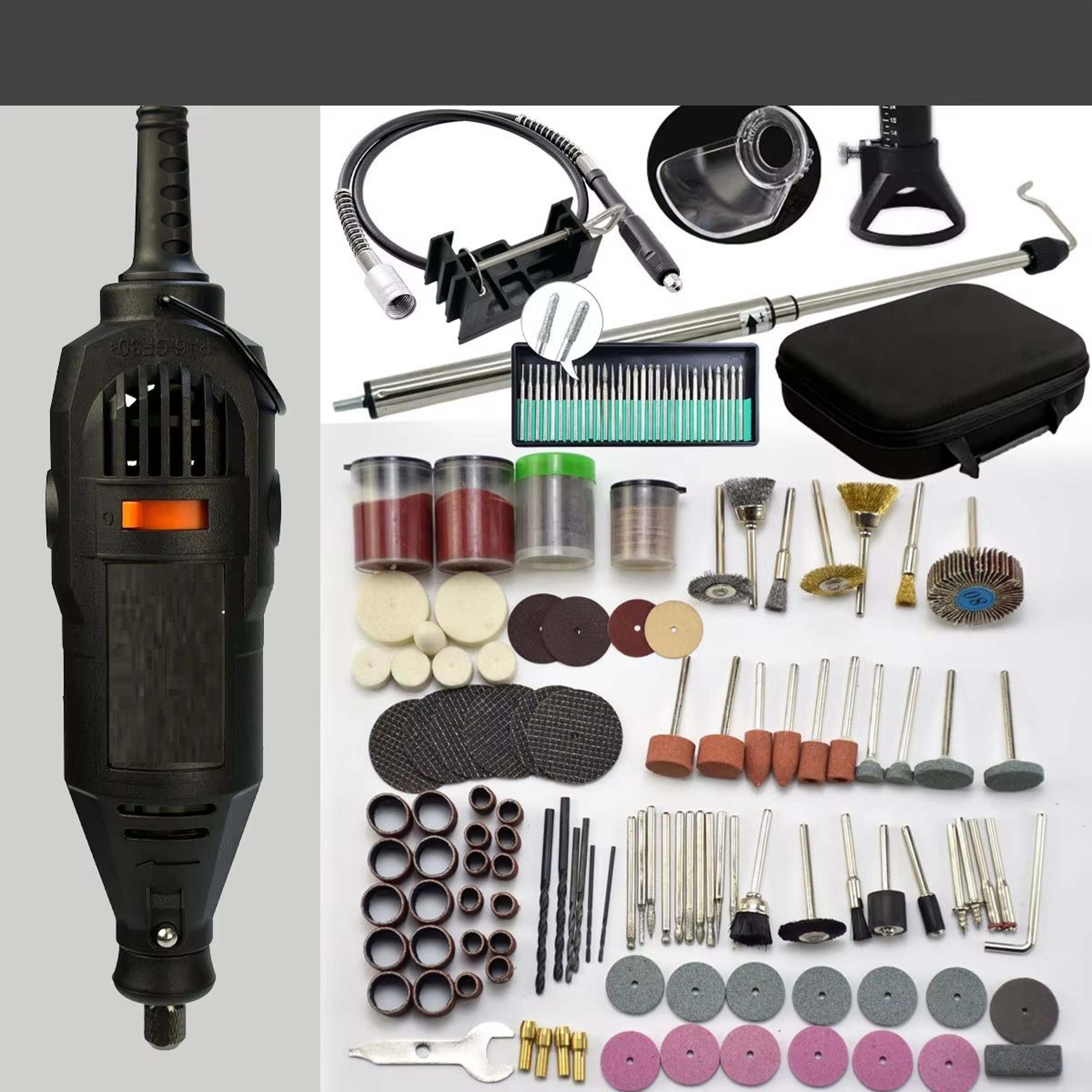 Rotary Tool Kit Flex Shaft Multifunctional Chuck Accessories Power Multipurpose Set For DIY Creatio 0