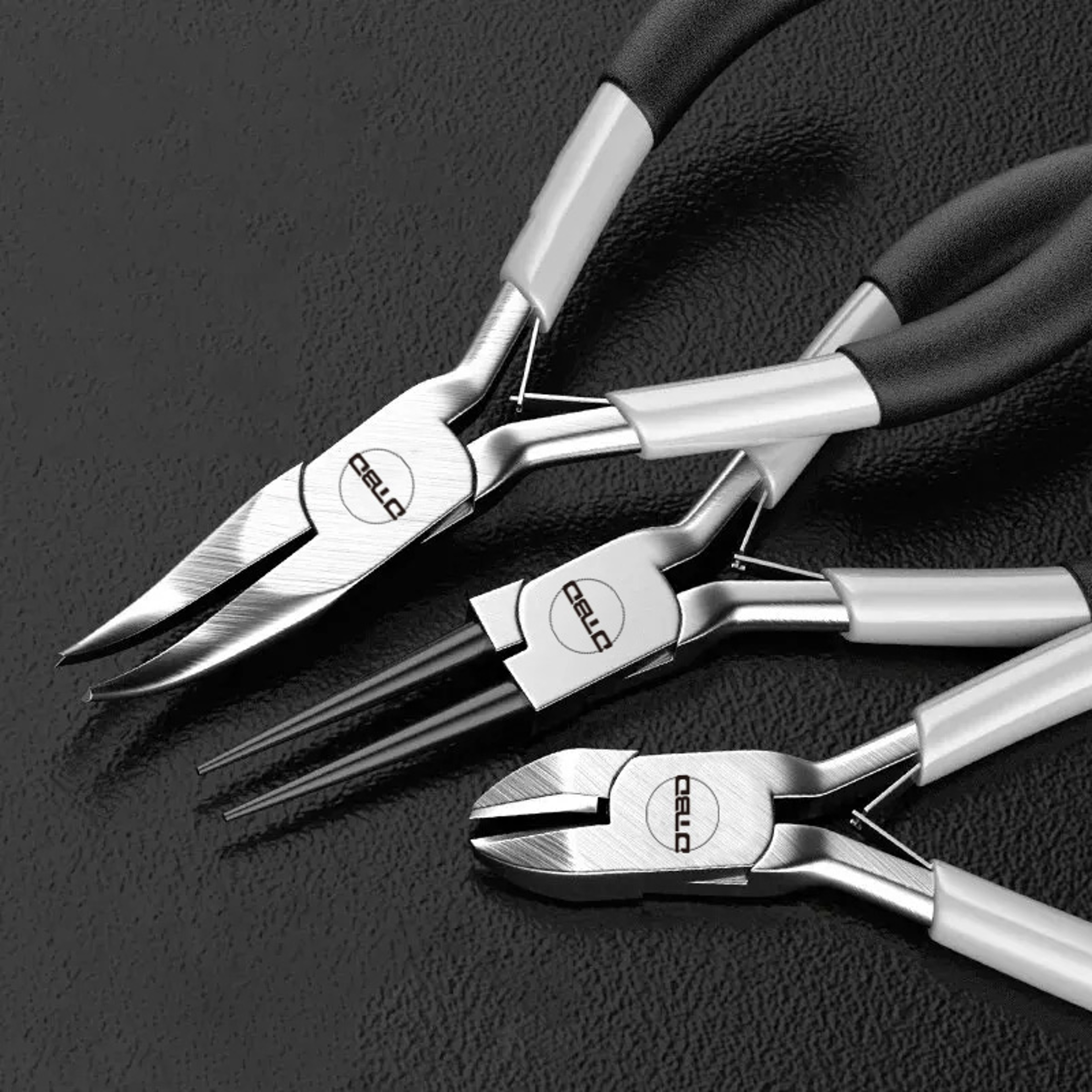 Mini Pointed Toothless Flat Mouth Extended Needle Mouth Pliers Set, Oblique Mouth Wire Binding Pliers, Flat Mouth Pliers – view 4