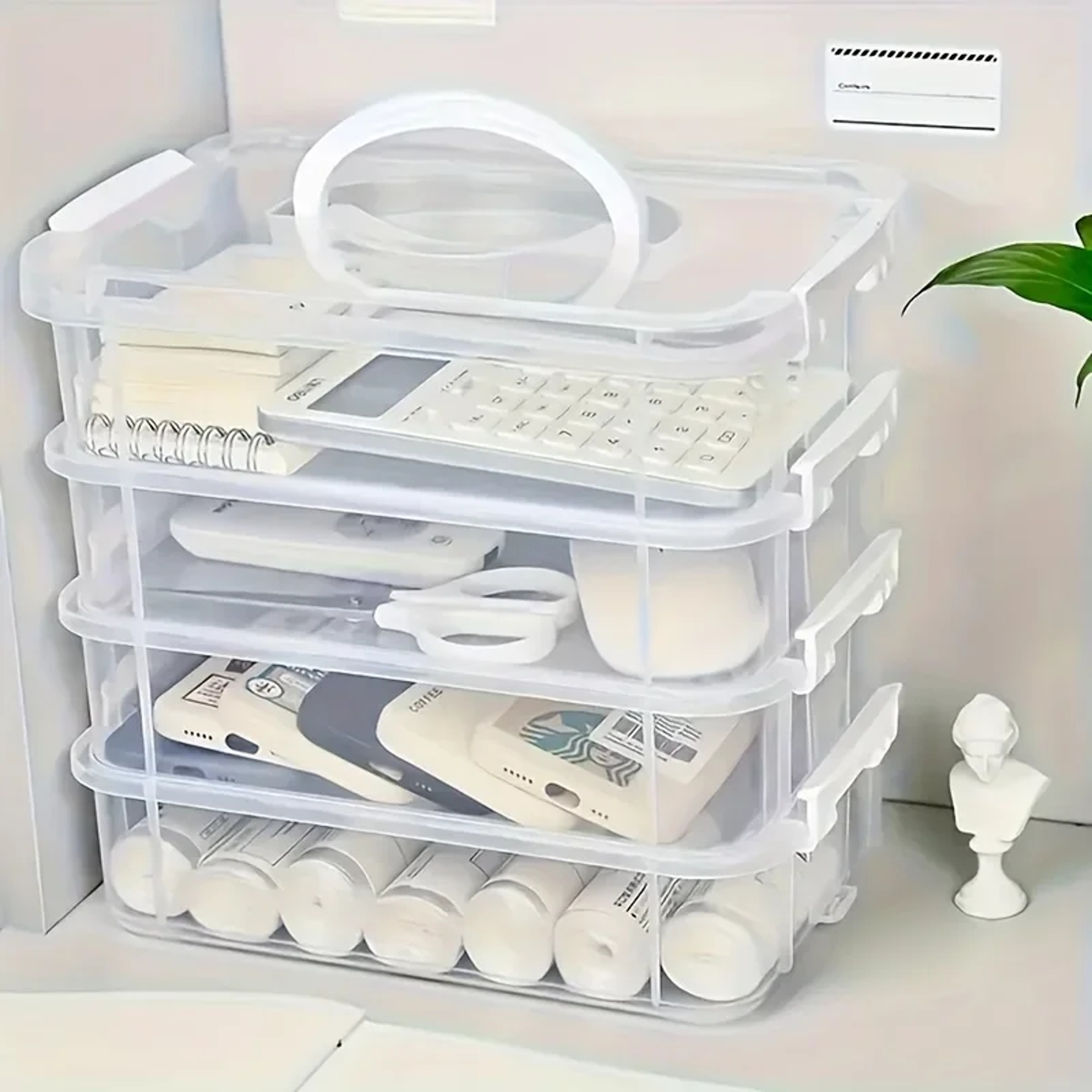 Extra Large Stackable Storage Box with Lid, Clear Plastic Organizer for Toy Building Blocks, Storage Box for Toys – view 5