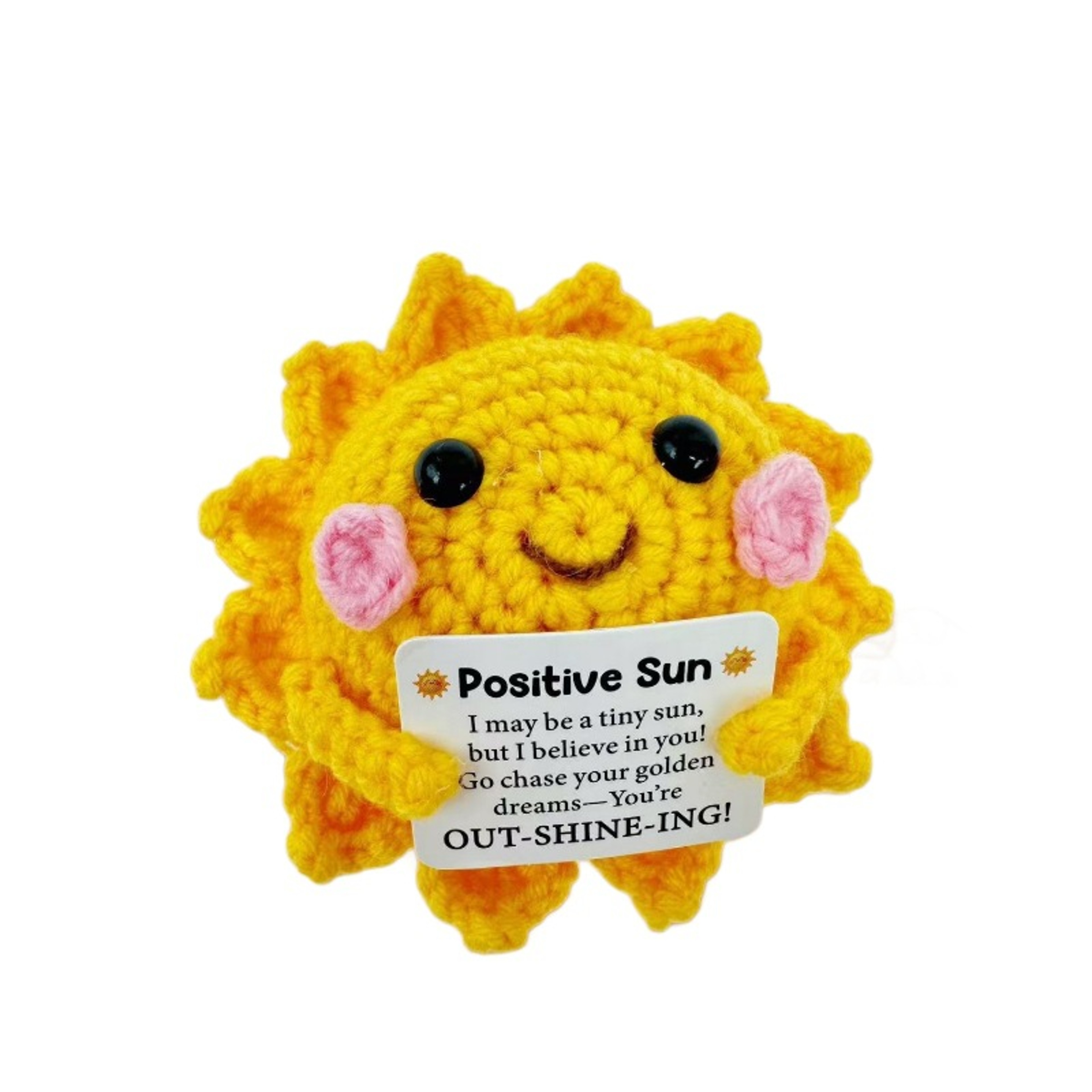 Funny Crochet Emotional Support Coffee Doll With Card Handmade Knitted Coffee Dolls Desktop Ornamen 9