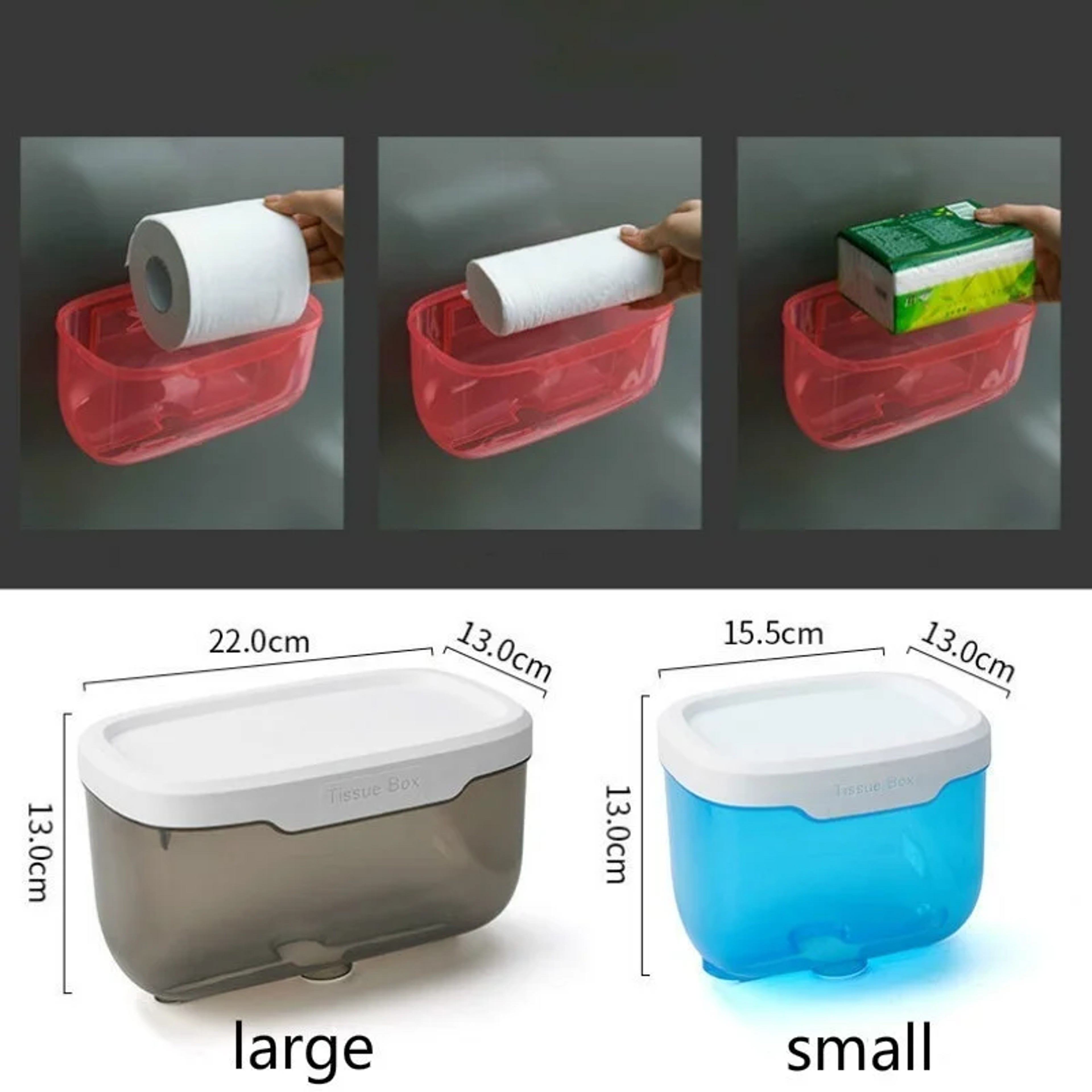 Toilet Pumping Paper Hand Tray Tissue Box, Waterproof Non-perforated Paper Rack, Creative Roll Paper Box for Bathroom – view 6