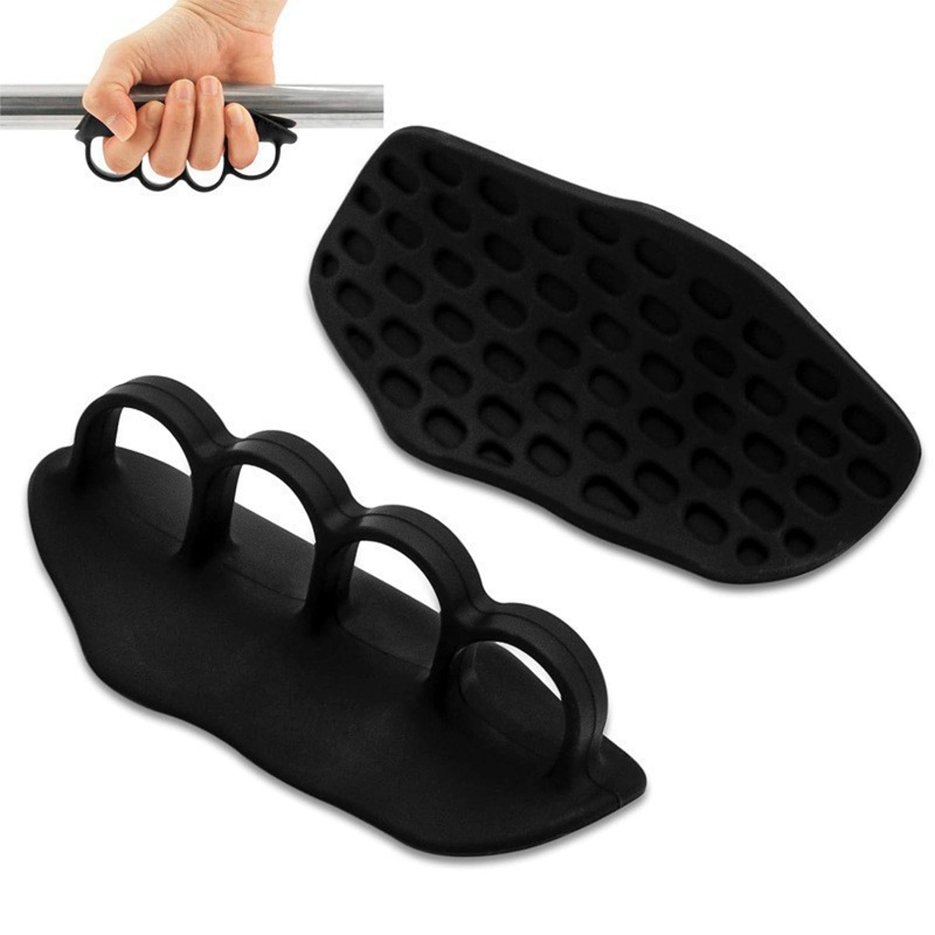 Fitness Dumbbell Weightlifting Silicone Palm Protection AntiSlip Grip AntiCocoon Grip For Enhanced  8