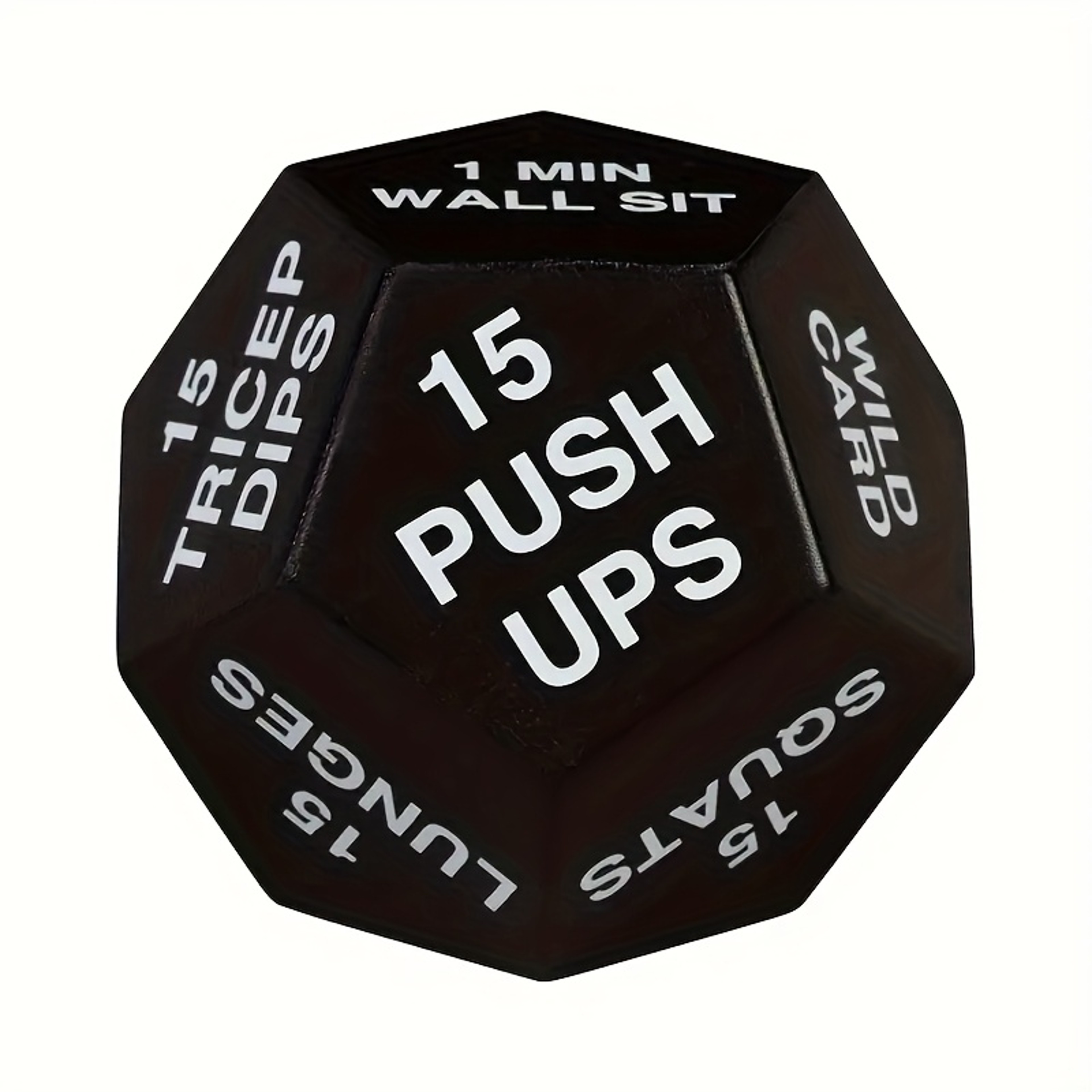 Face Fitness Stress Ball, Black with Red Text, Hand Grip Strength Training, Jump Squats, Situps Instructions – view 7