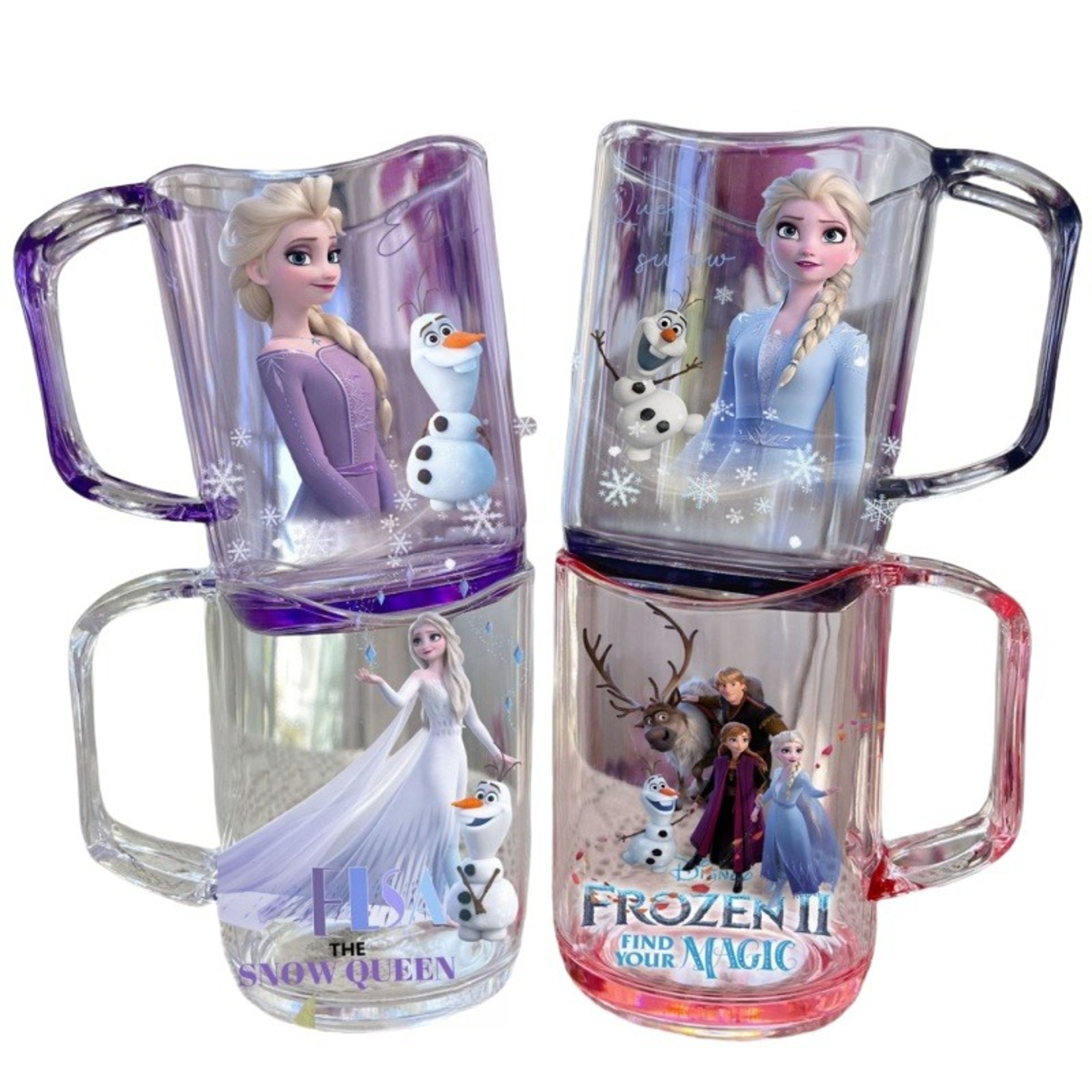 Frozen Water Cup Cute Cartoon Princess Elsa Childrens Mouthwash Cup, Kawaii Beautiful Girl Brushing Cup, Plastic Girl – view 1