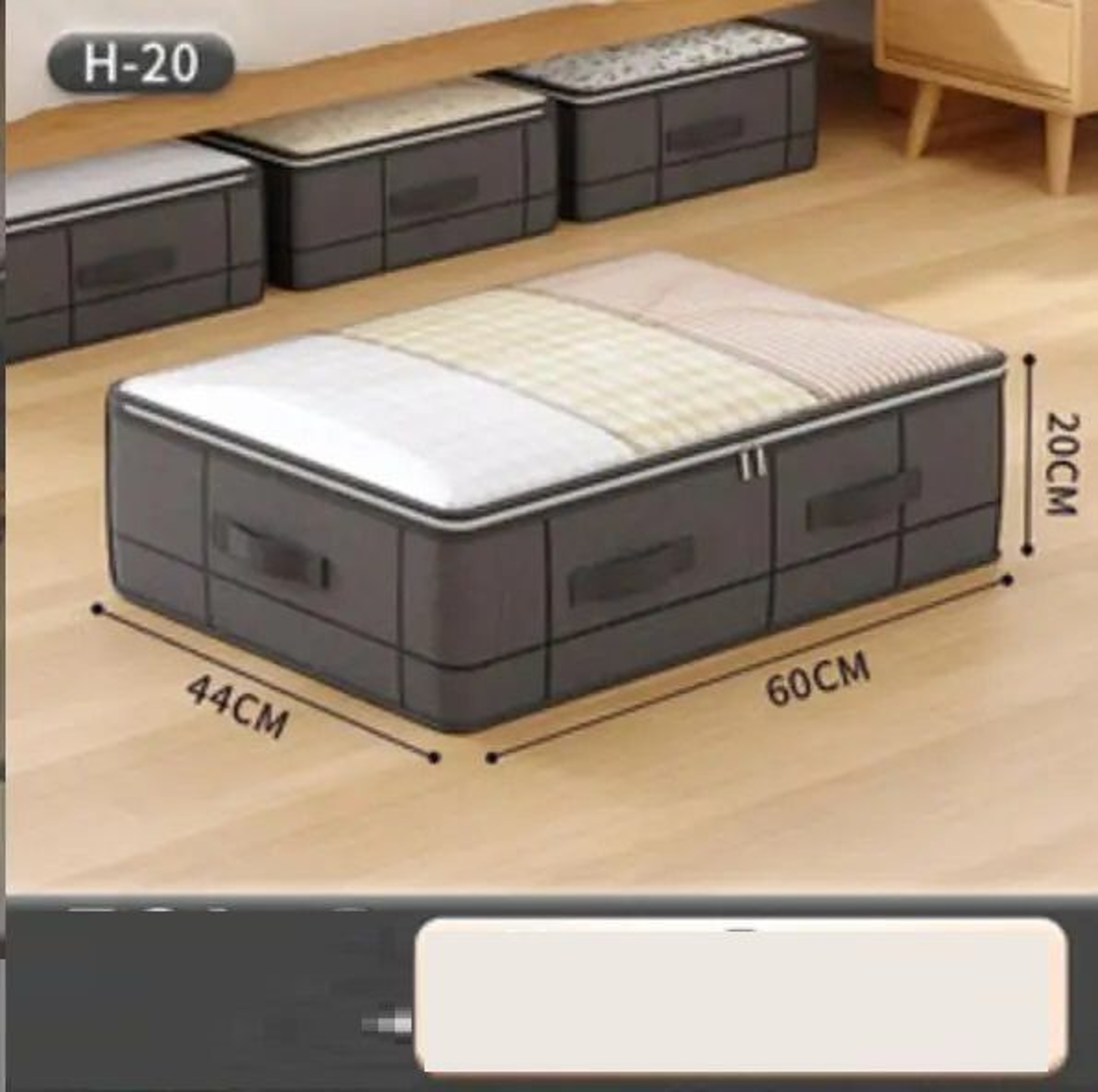 1PC Large Underbed Storage Bag Foldable Clothes Quilt Organizer For Bedroom Space Saving Doggy Bag  6
