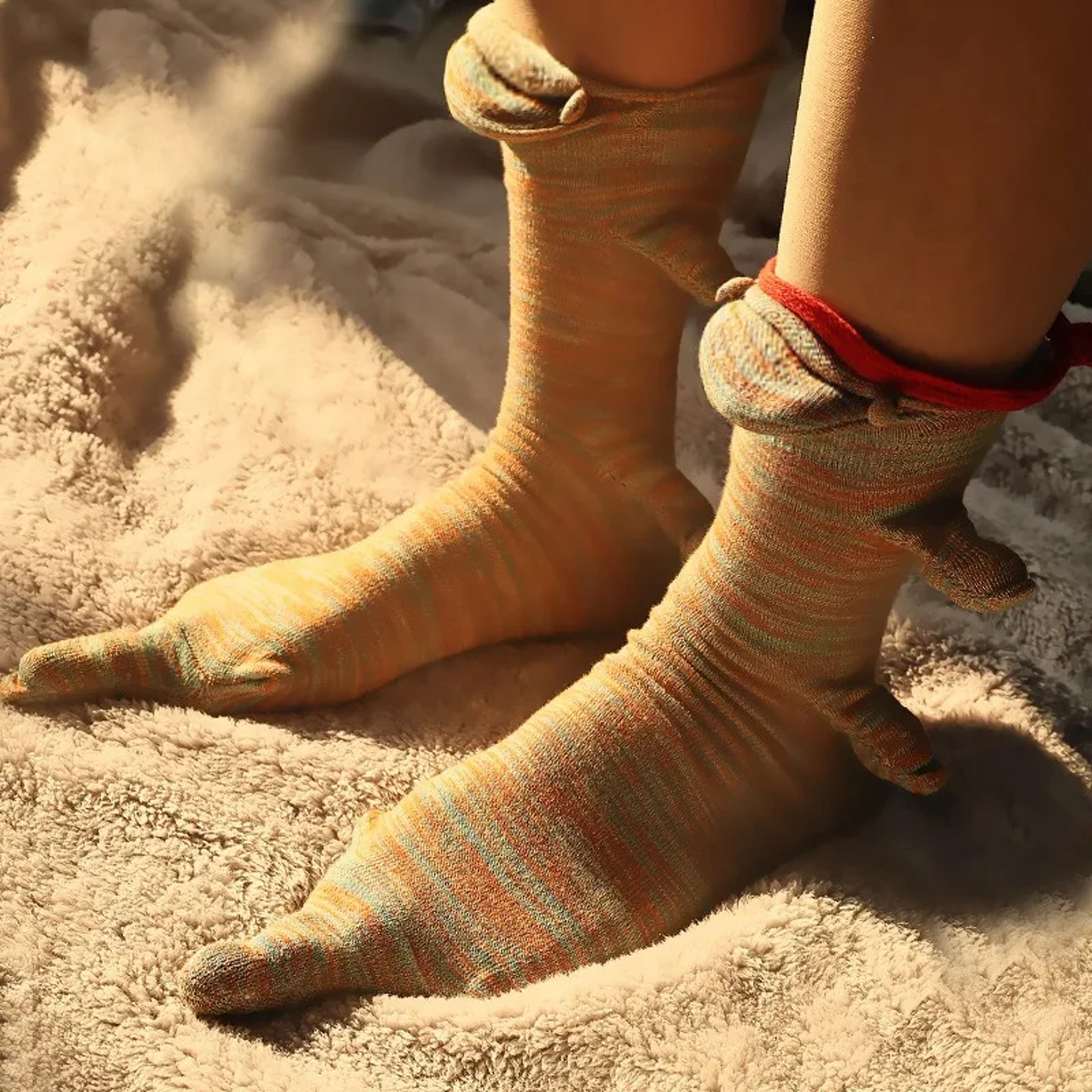Christmas Socks, Knitted Crocodile Socks, Animal Funny Socks, Holiday Party Supplies – view 5